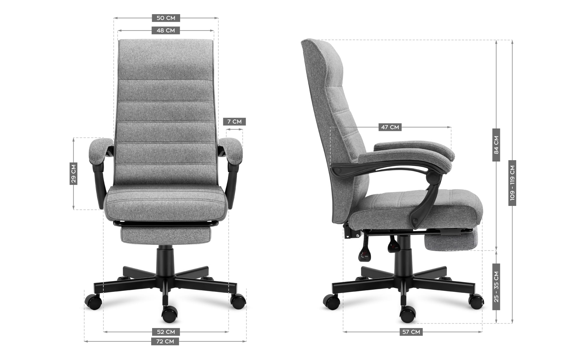 Scaun de birou Mark Adler Boss 4.4 gri