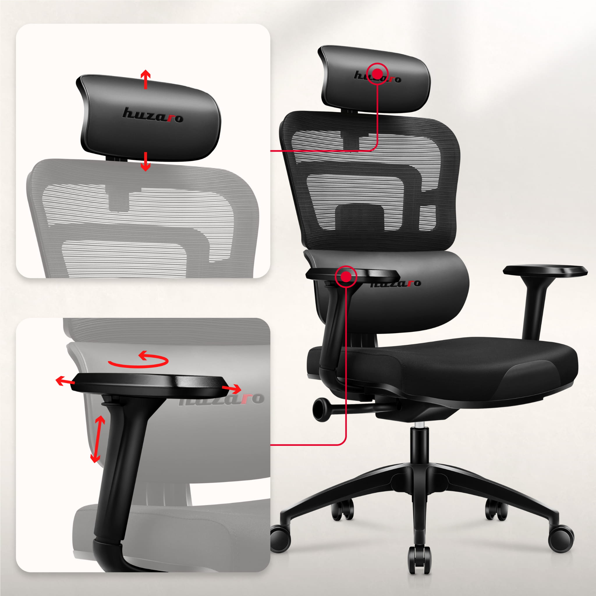 Scaun de gaming Huzaro Combat 7.0 negru