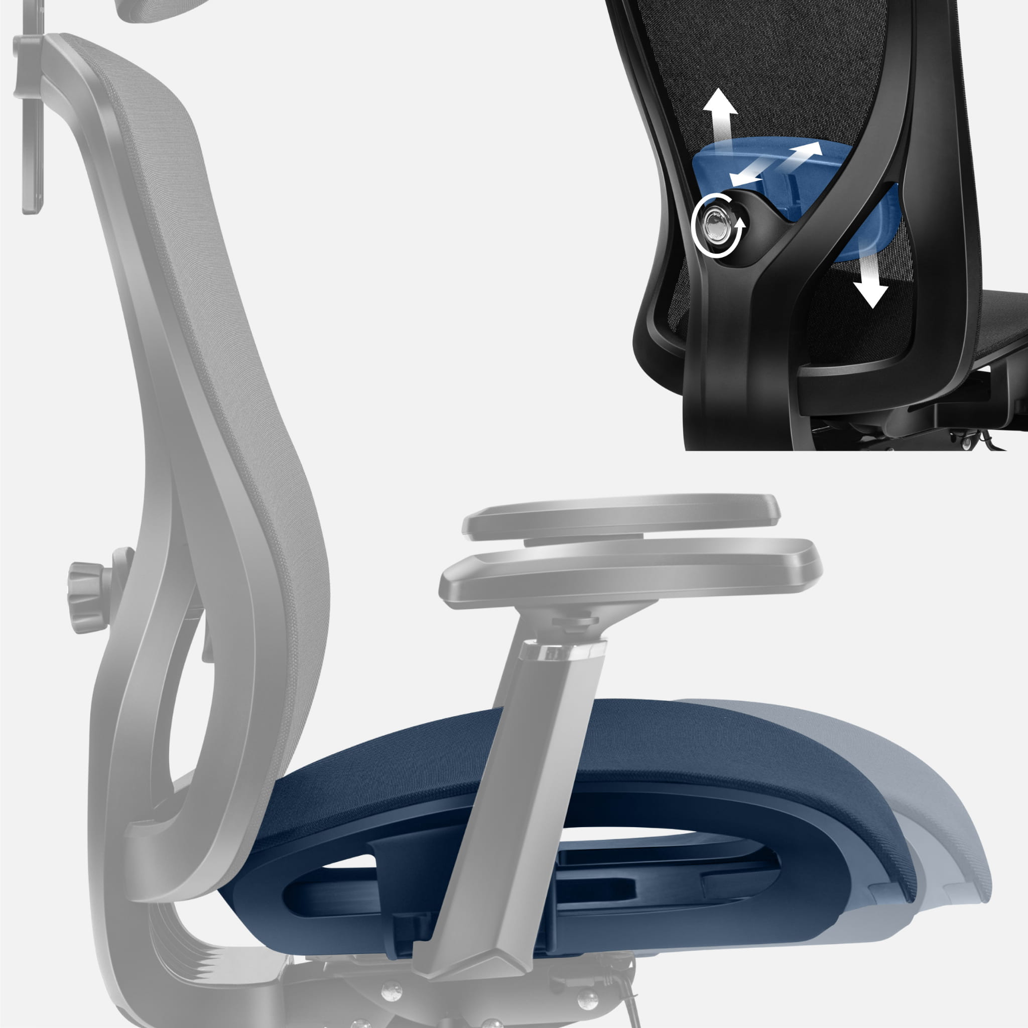 Scaun ergonomic Mark Adler Expert 5.3 Black Mesh