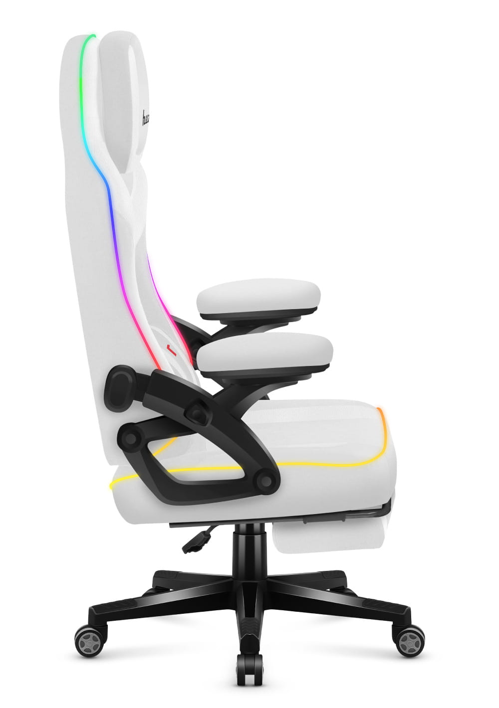 Scaun de gaming Huzaro Force 4.6 White RGB Smart