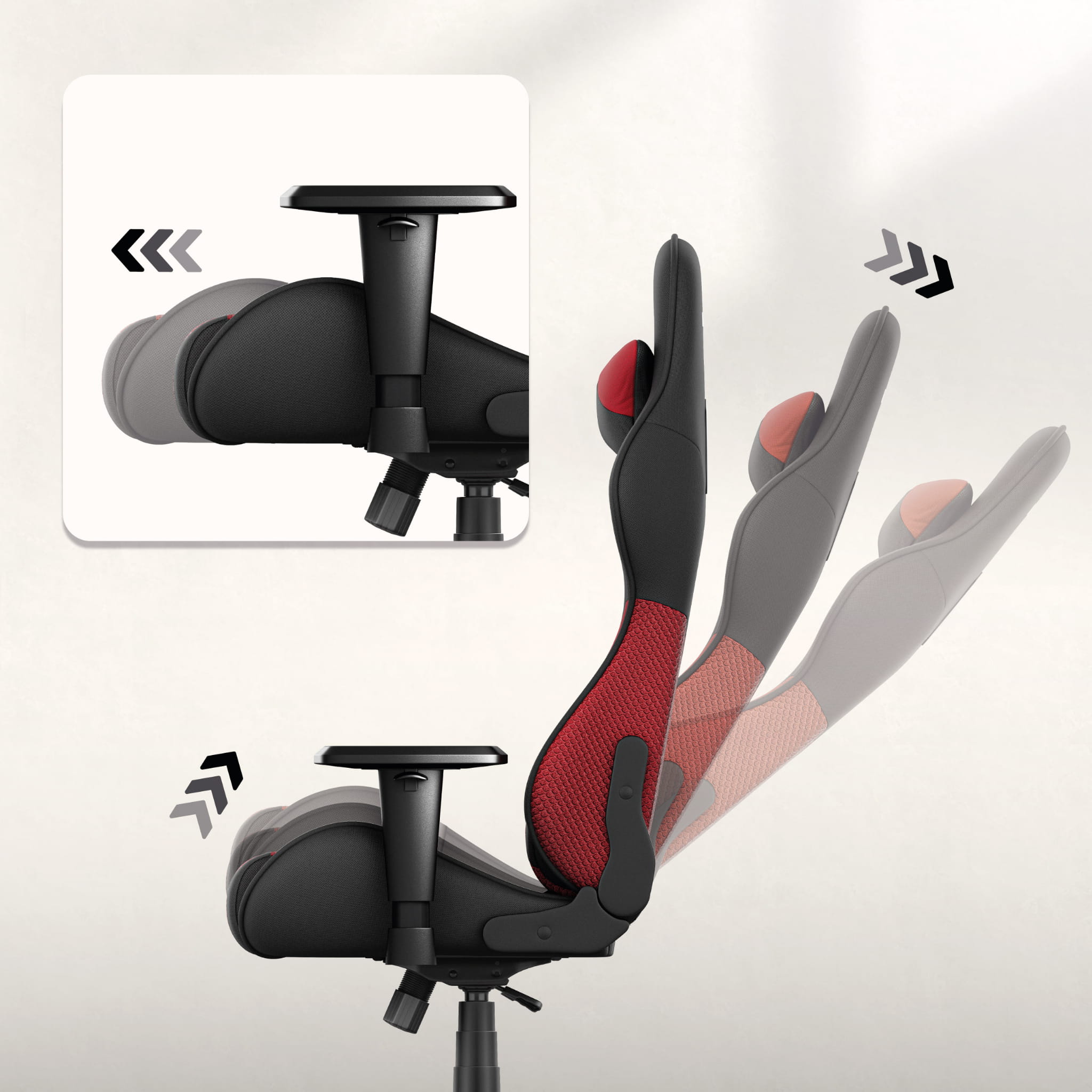 Scaun de gaming HUZARO FORCE 6.2 Red Mesh