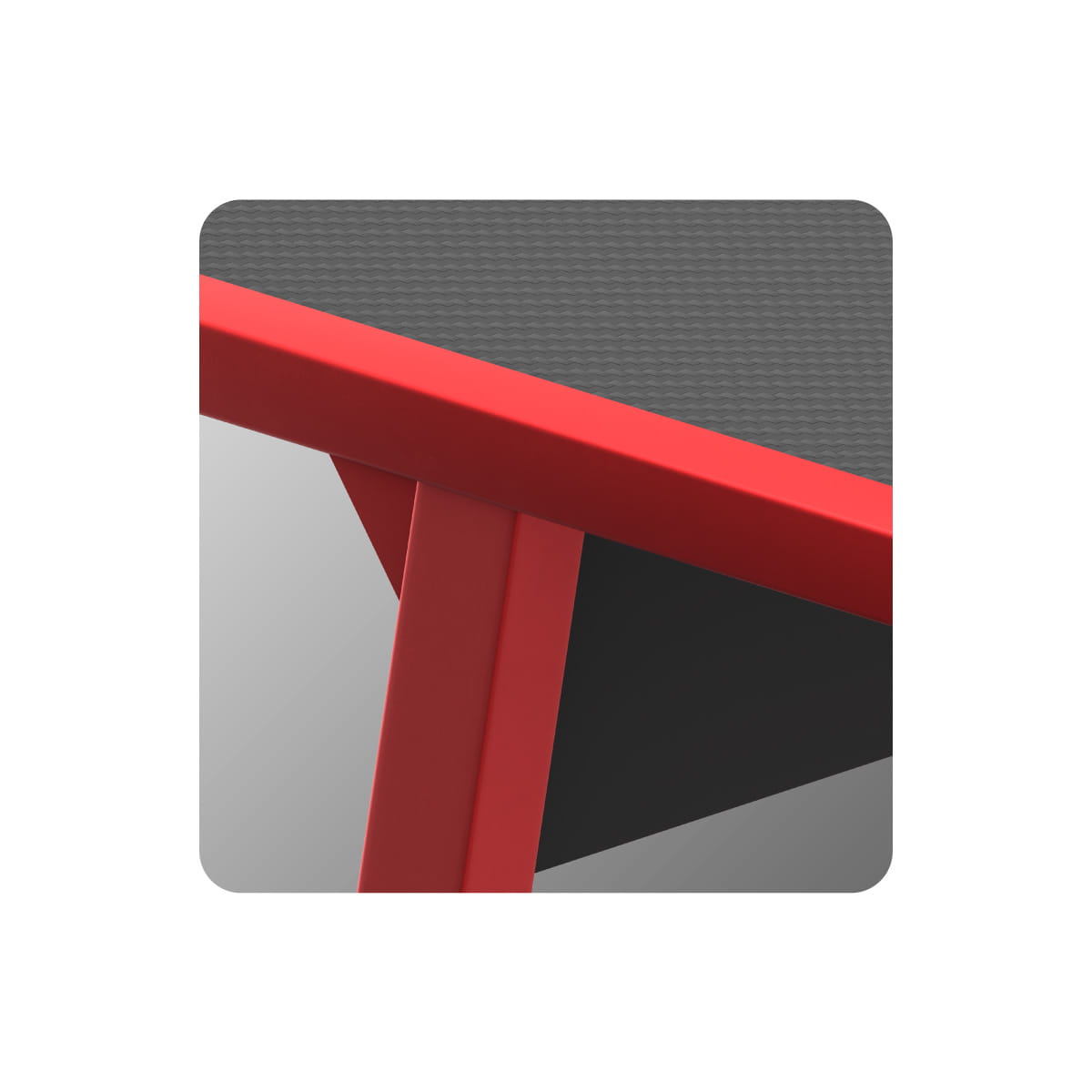 Huzaro Hero 6.0 Red 147 cm birou de gaming