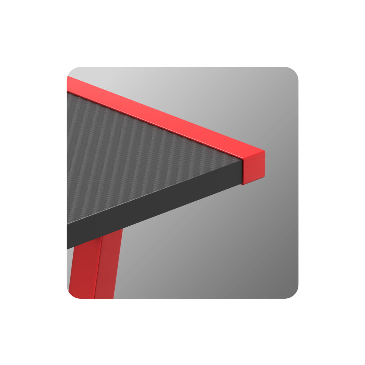 Huzaro Hero 6.0 Red 147 cm birou de gaming