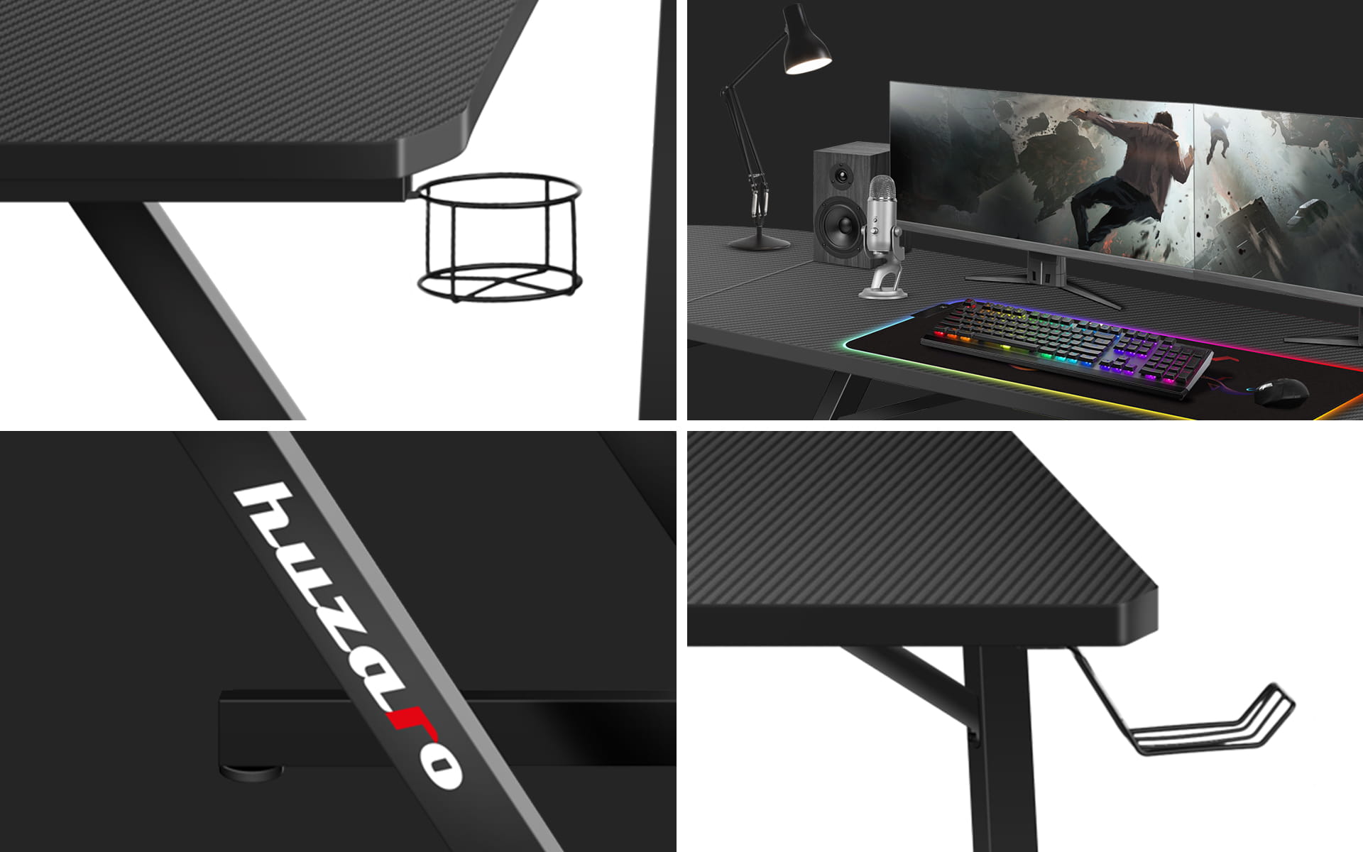 Birou de gaming Huzaro Hero 7.0 154 cm