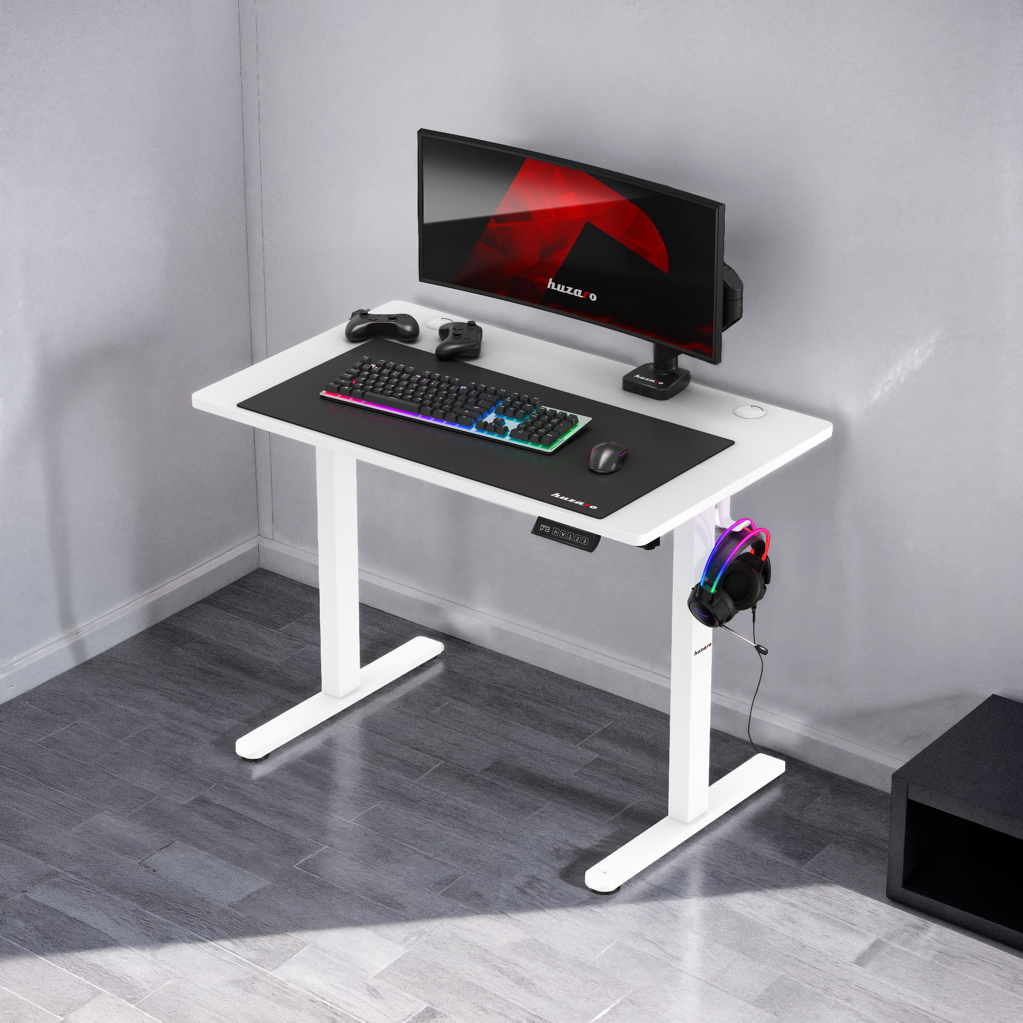 Huzaro Hero 7.9 Alb 100 cm birou electric