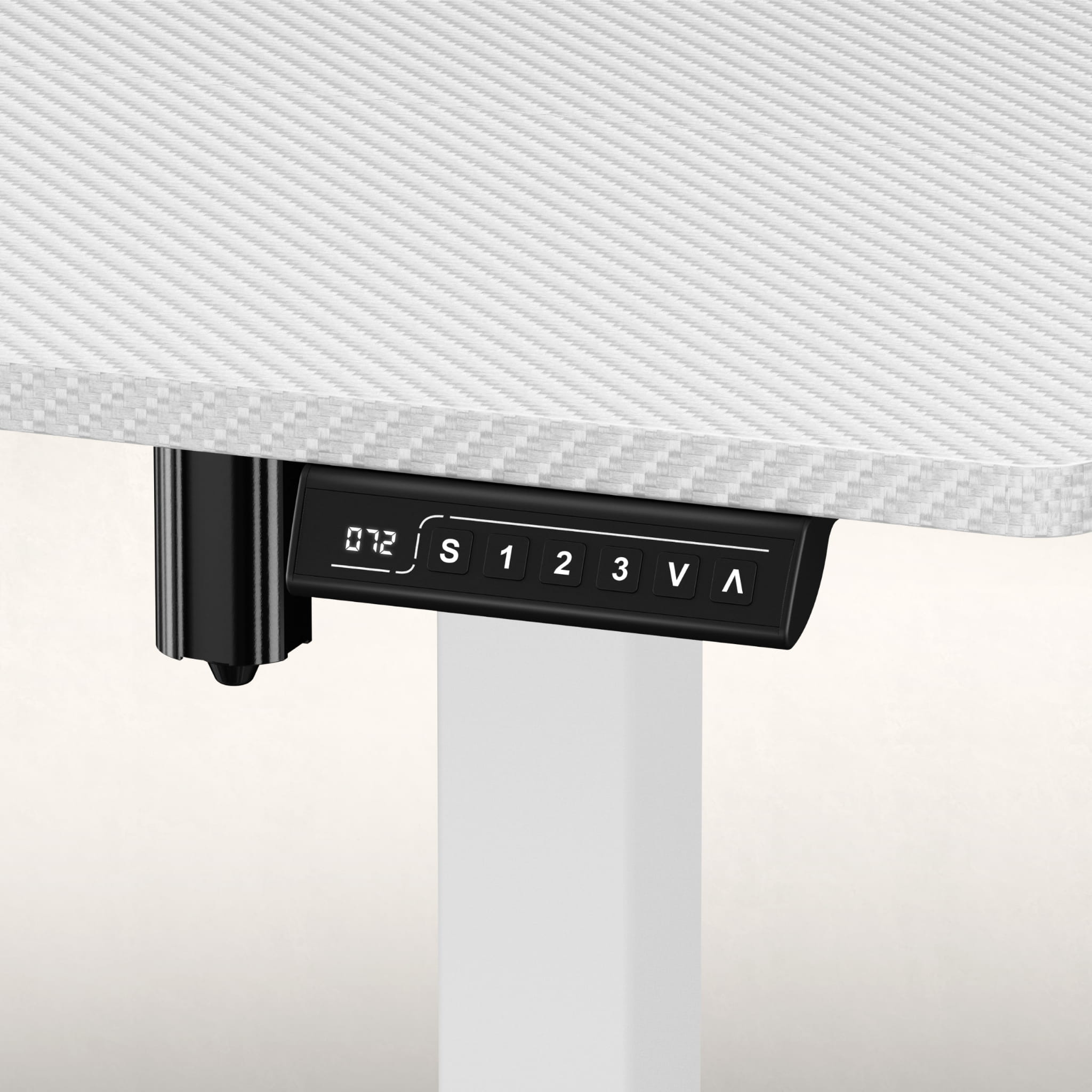 Birou electric Huzaro Hero 8.2 alb 120 cm