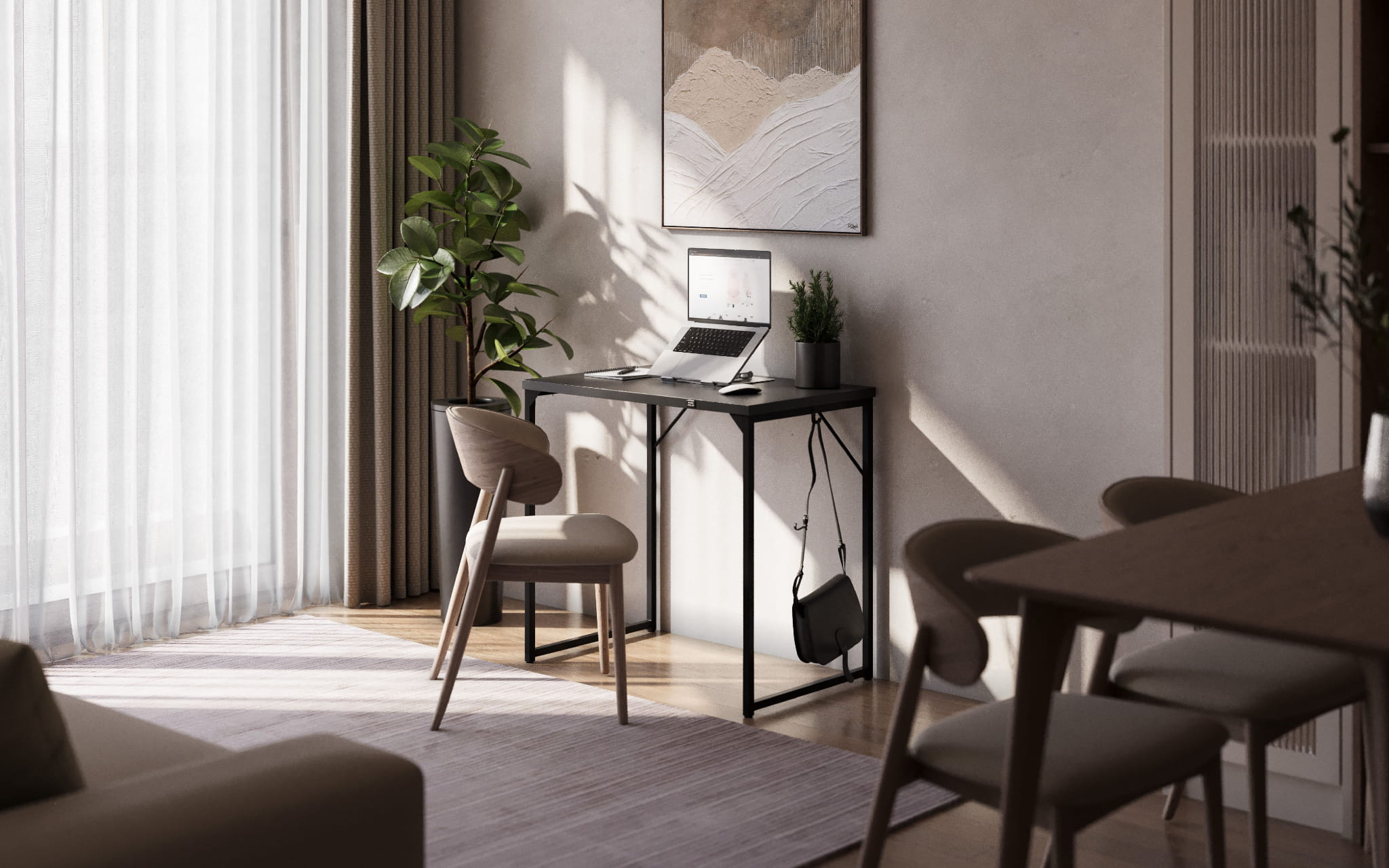 Birou mic Mark Adler Leader 1.3 negru 80 cm