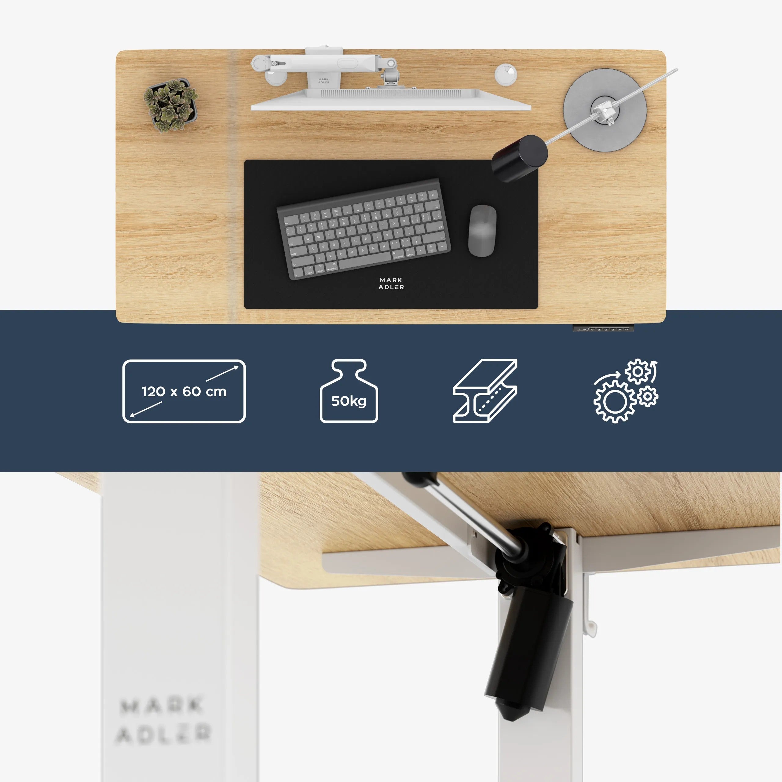 Birou electric reglabil Mark Adler Leader 6.9 Craft 120 cm