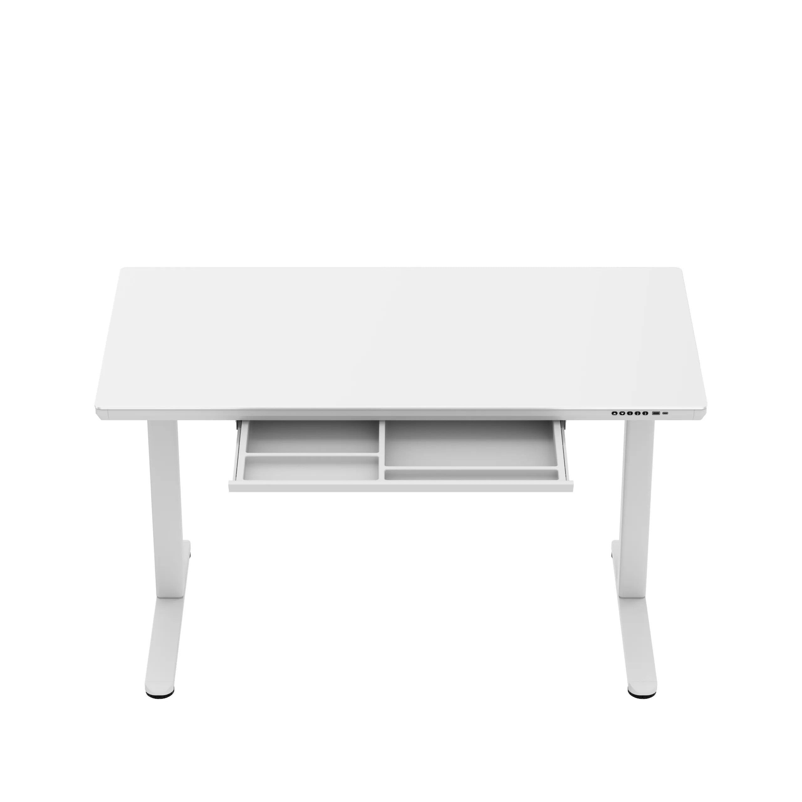 Mark Adler Leader 8.5 Birou electric alb cu blat din sticlă