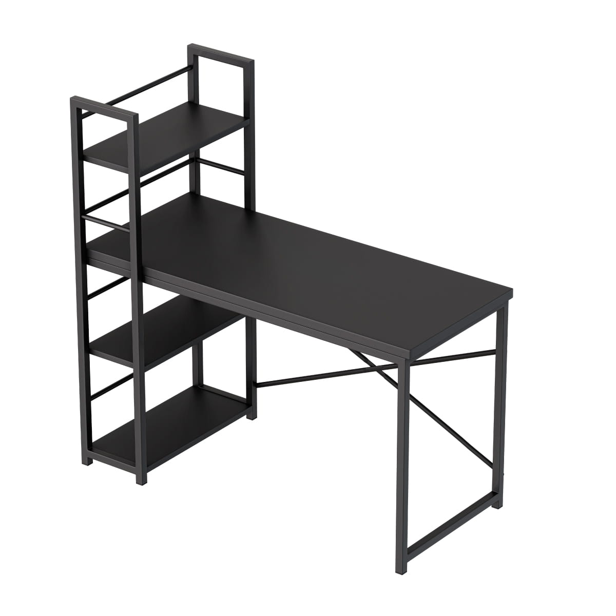 Mark Adler Leader 4.0 Black 120 cm birou cu rafturi