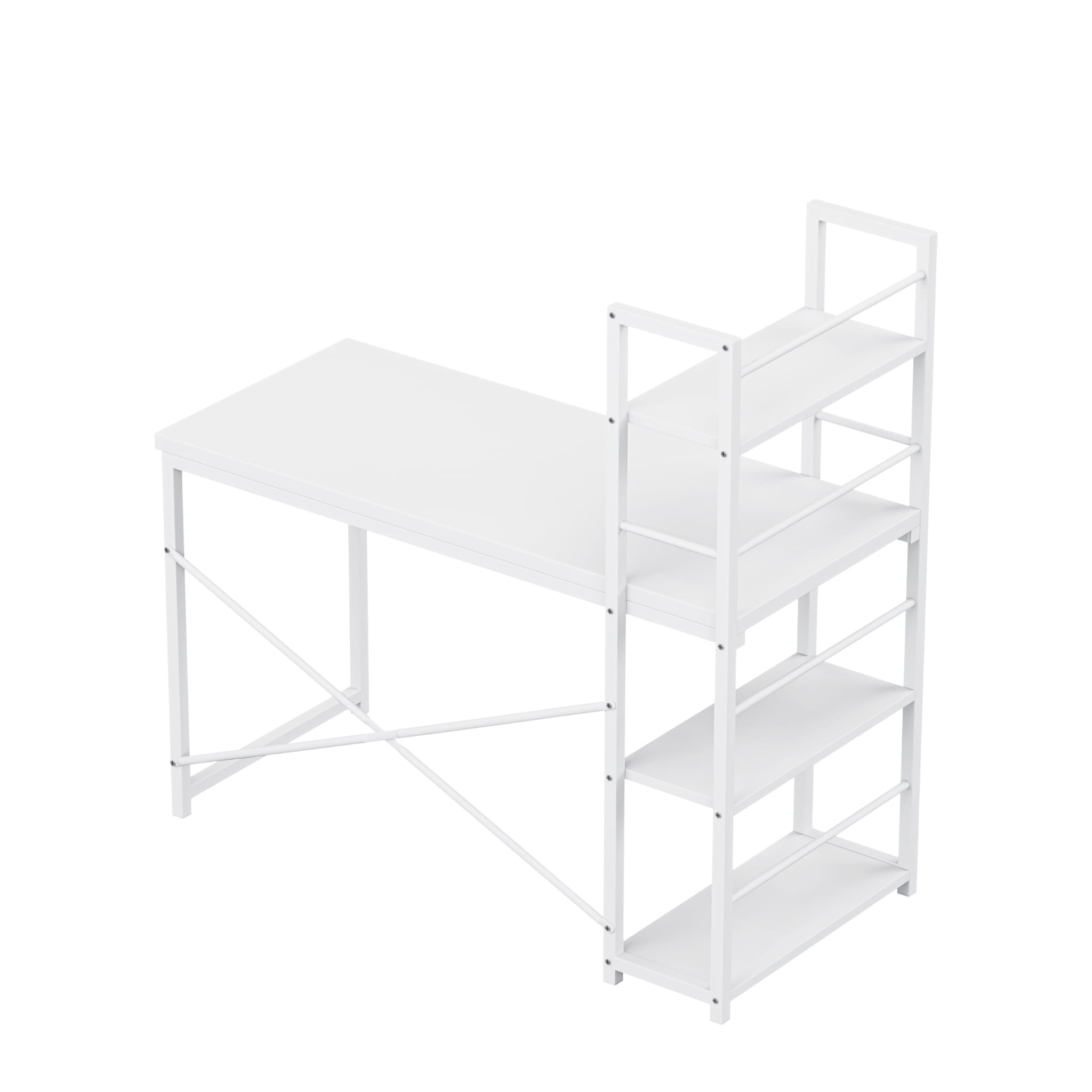 Mark Adler Leader 4.0 Alb 120 cm birou cu rafturi