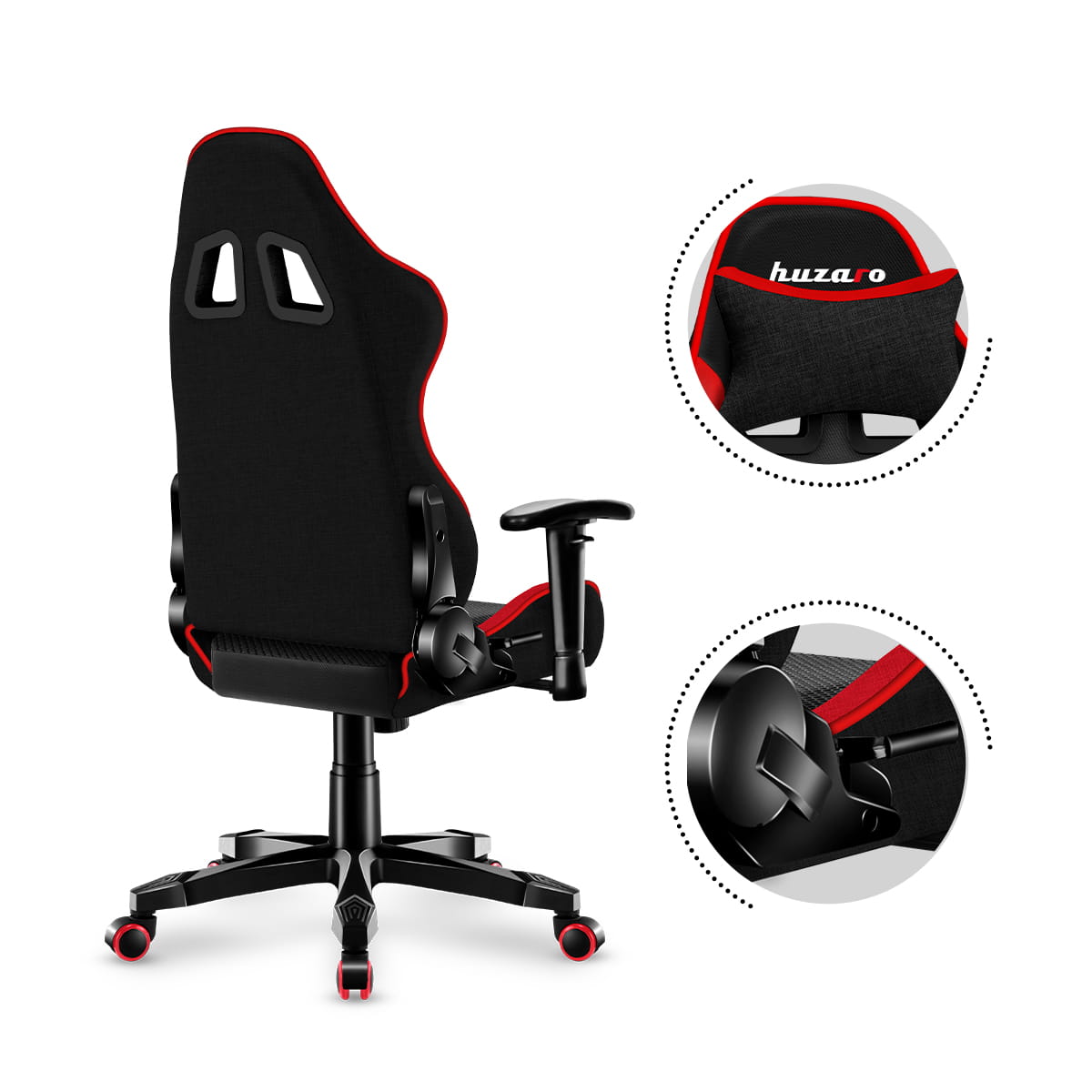 Scaun de gaming pentru copii HUZARO RANGER 6.0 Red Mesh