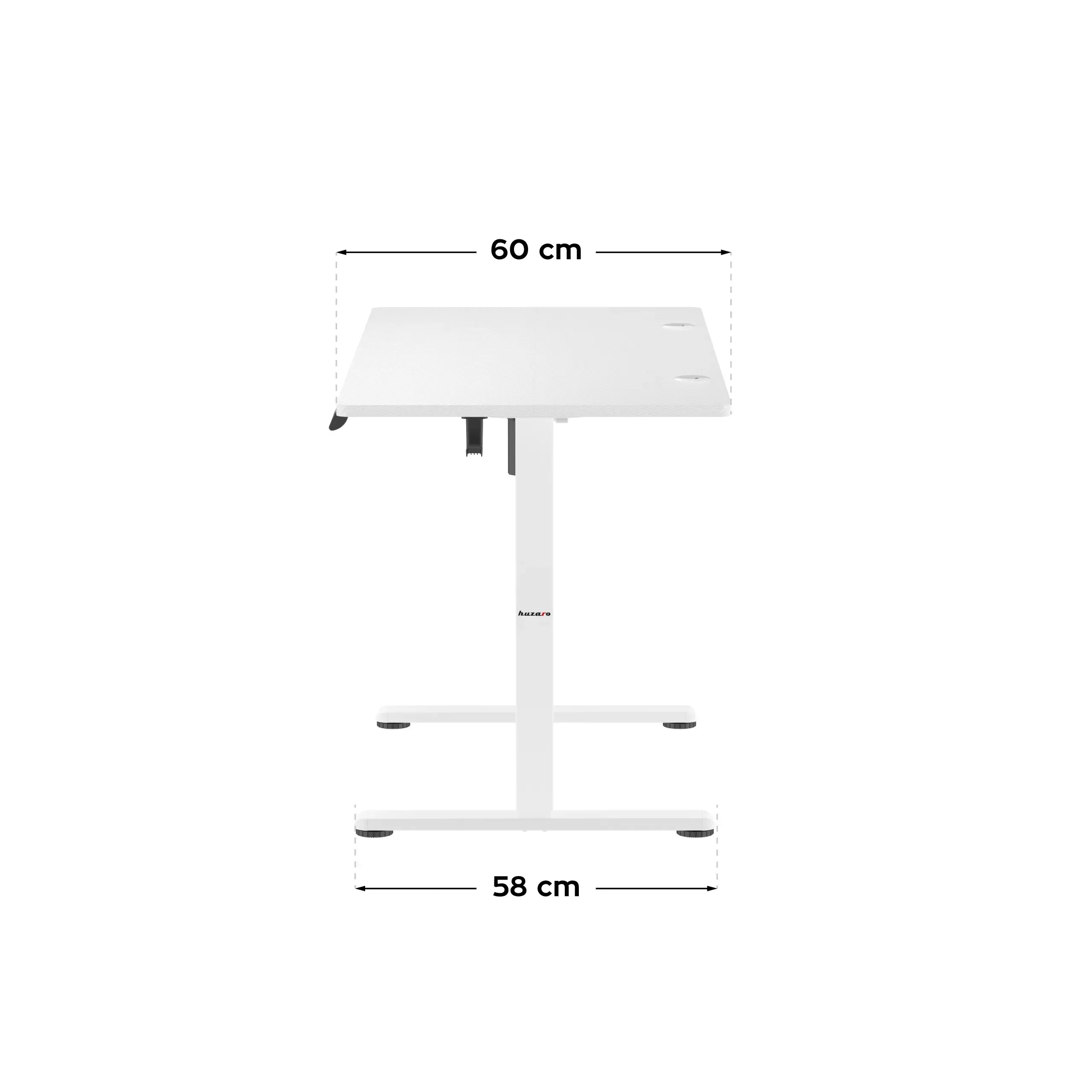 Huzaro Hero 7.9 Alb 100 cm birou electric