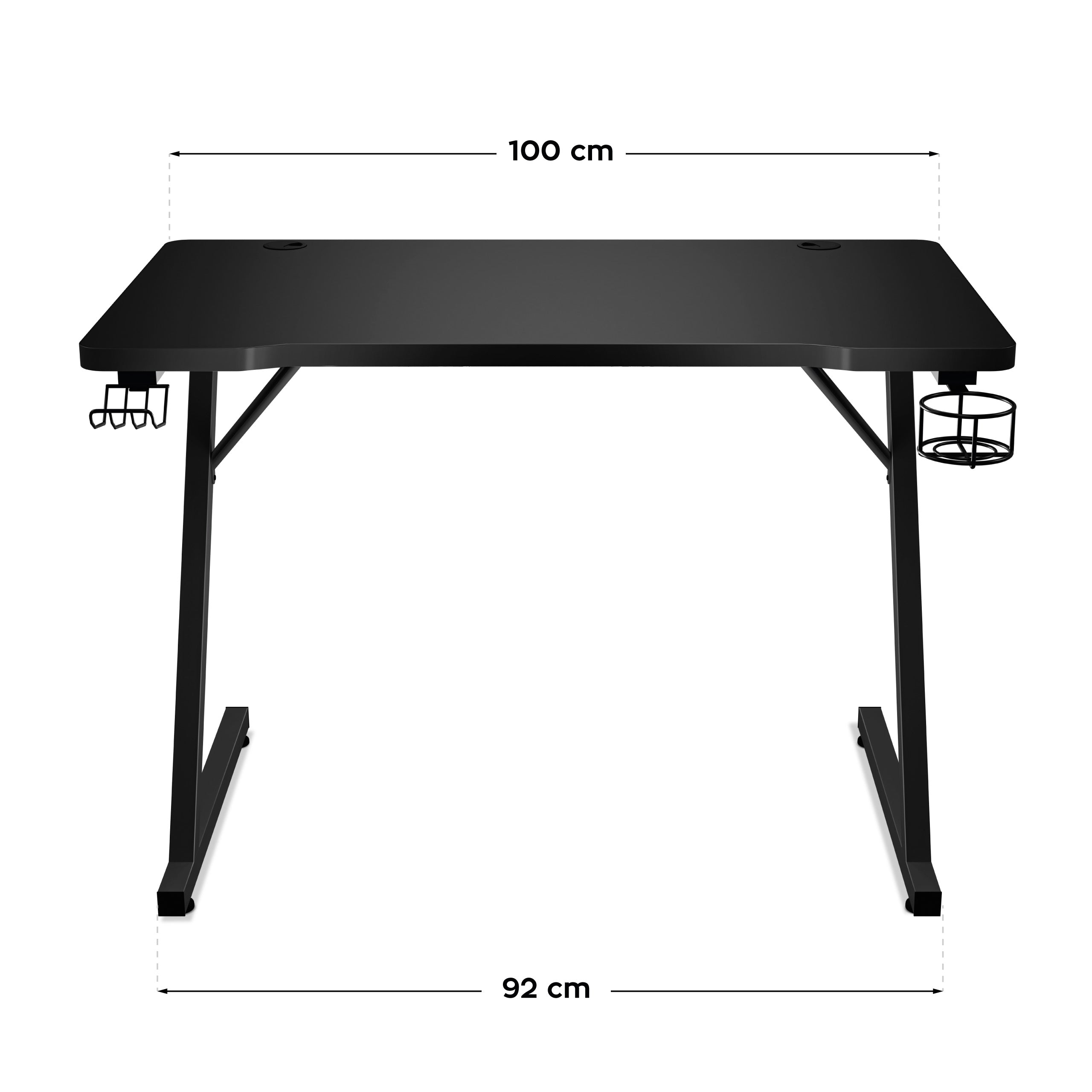 Huzaro Hero 1.8 negru 100 cm birou de gaming