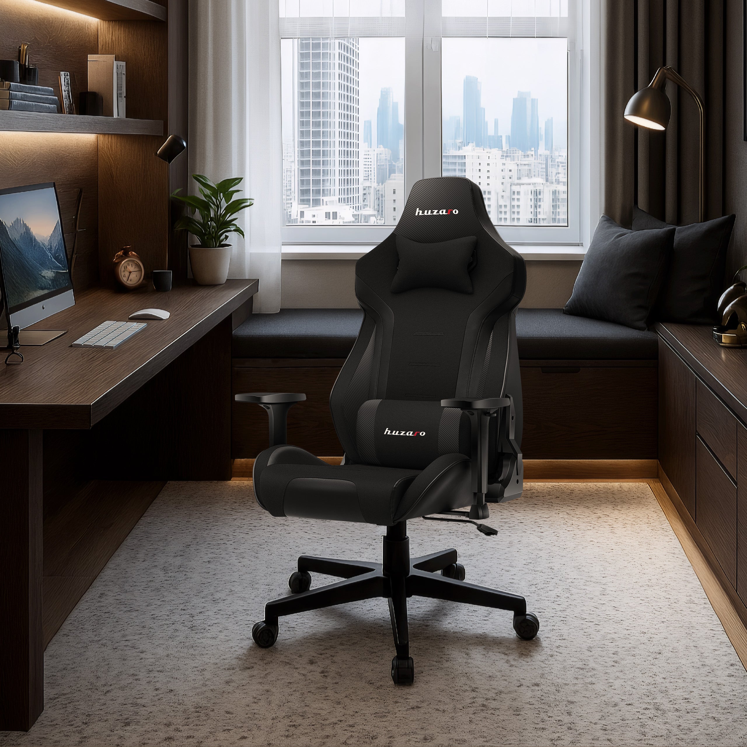 HUZARO FORCE 7.6 Fotoliu de gaming negru