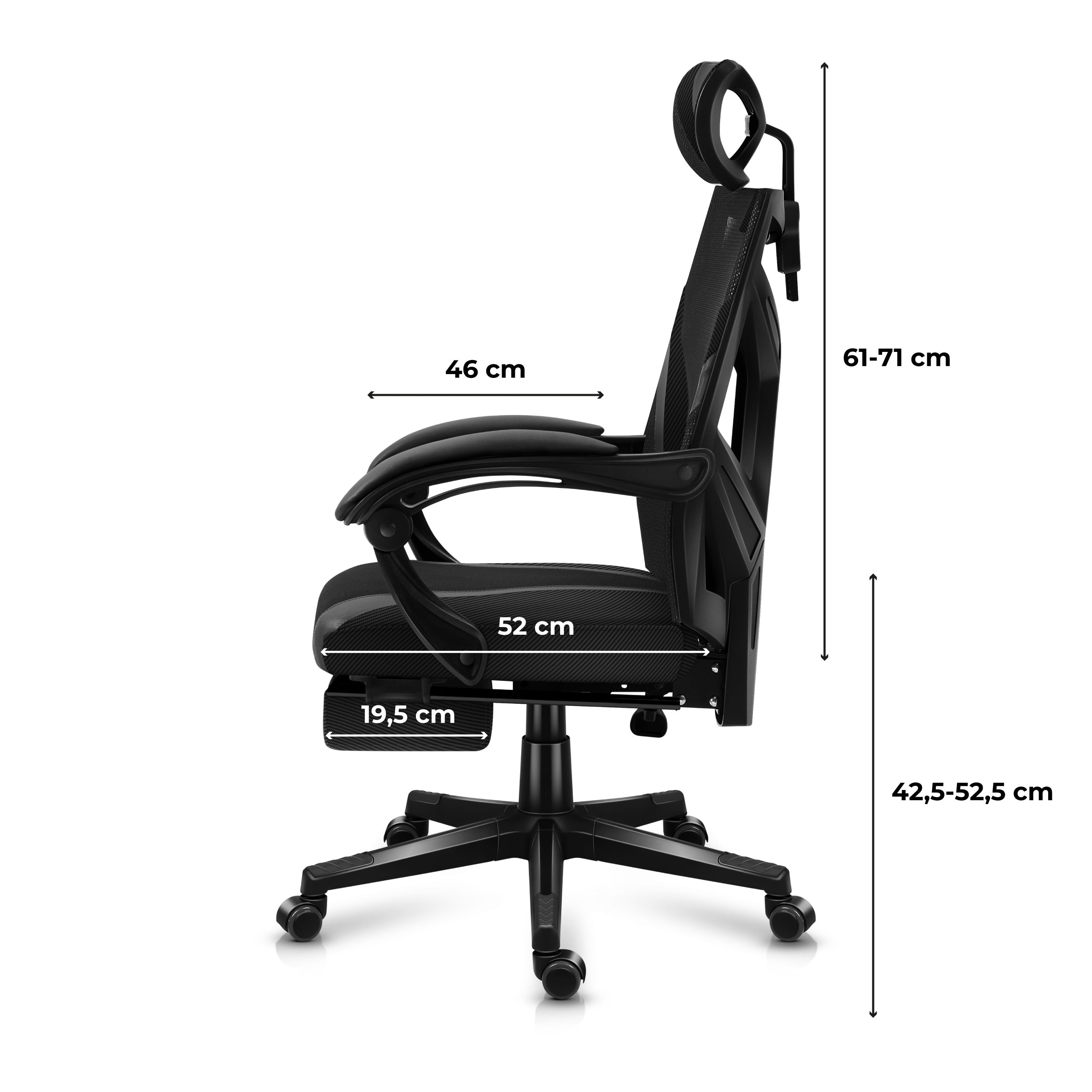 Scaun de gaming HUZARO COMBAT 5.0 Negru