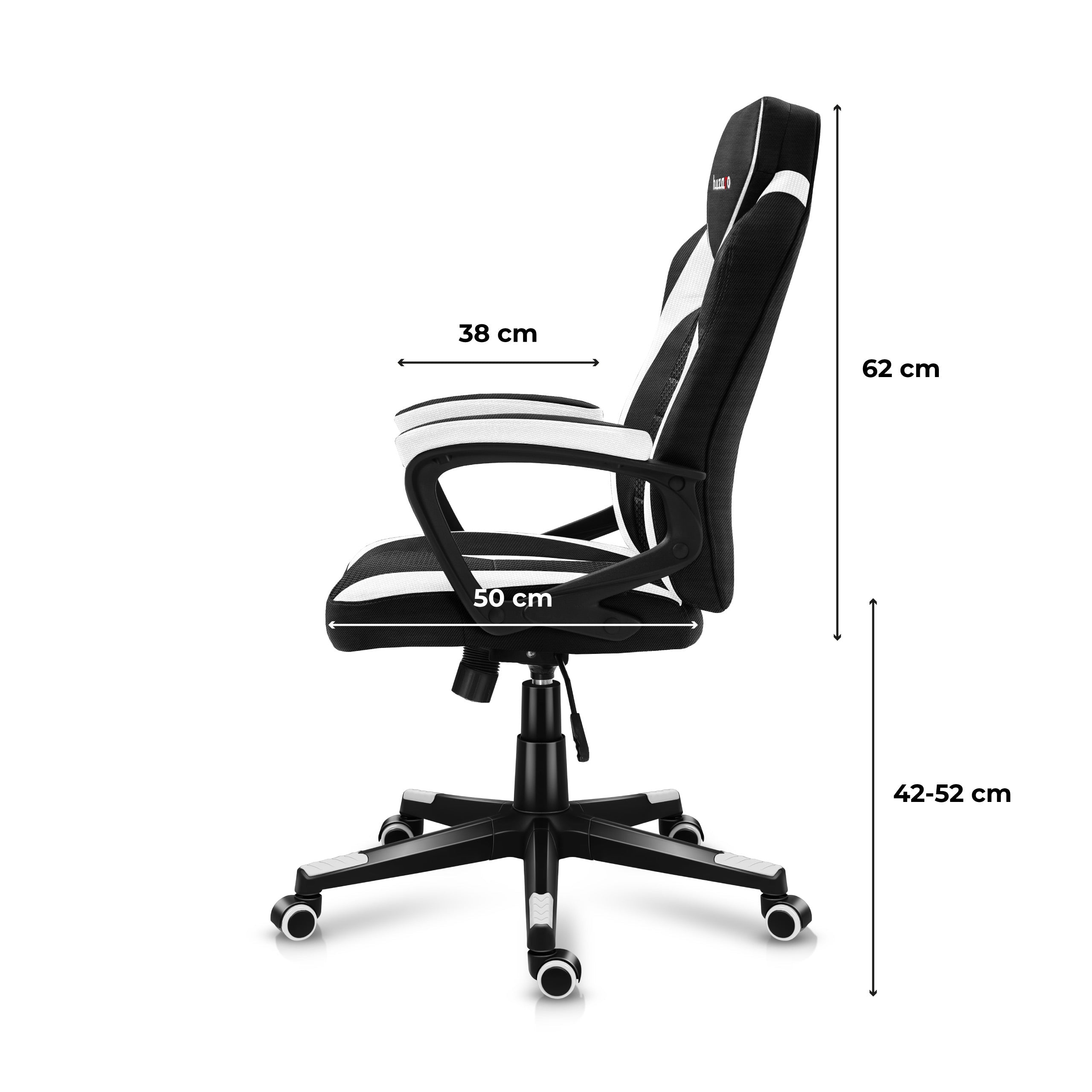 Scaun de gaming Huzaro Force 2.5 White Mesh