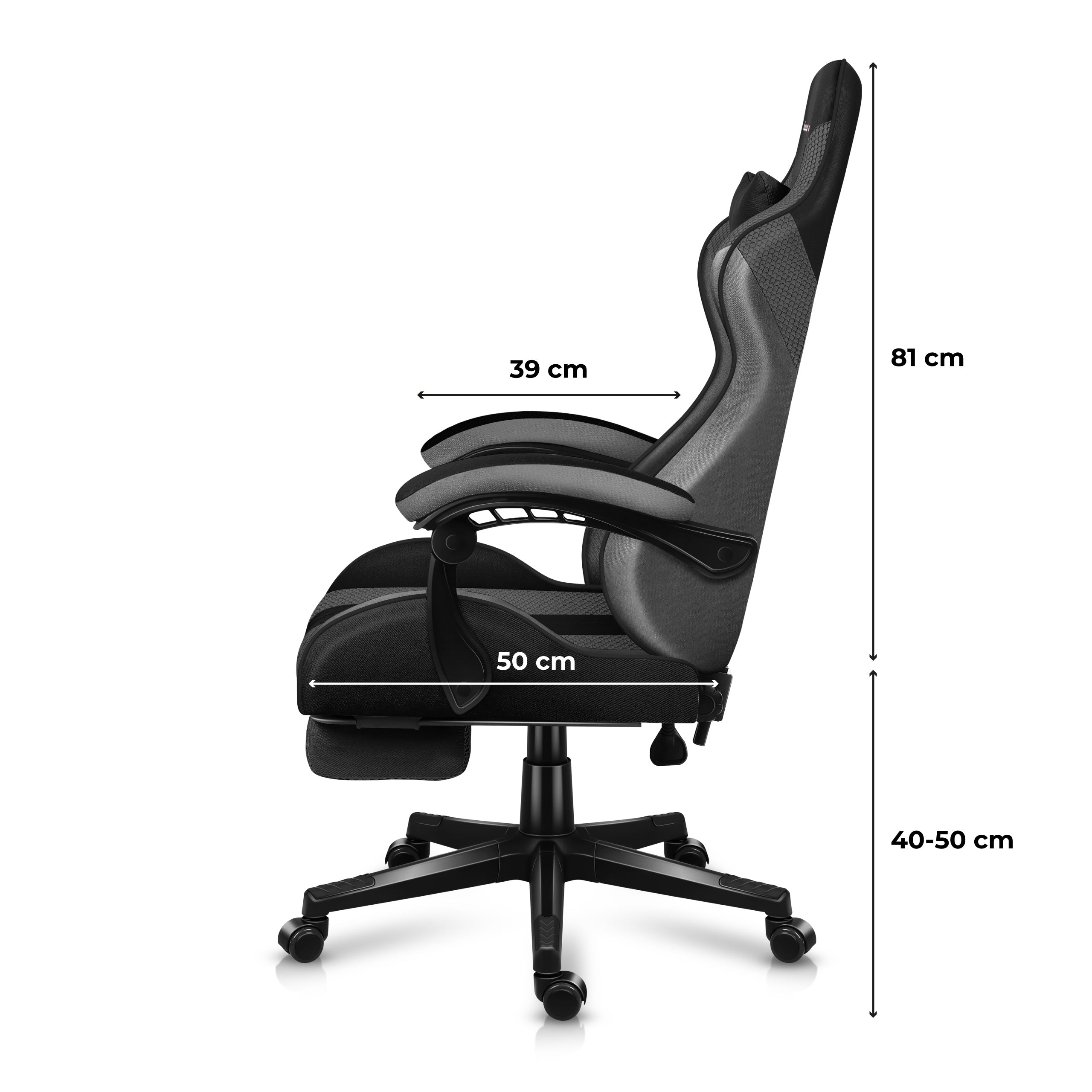 Scaun de gaming Huzaro Force 4.7 Grey Mesh