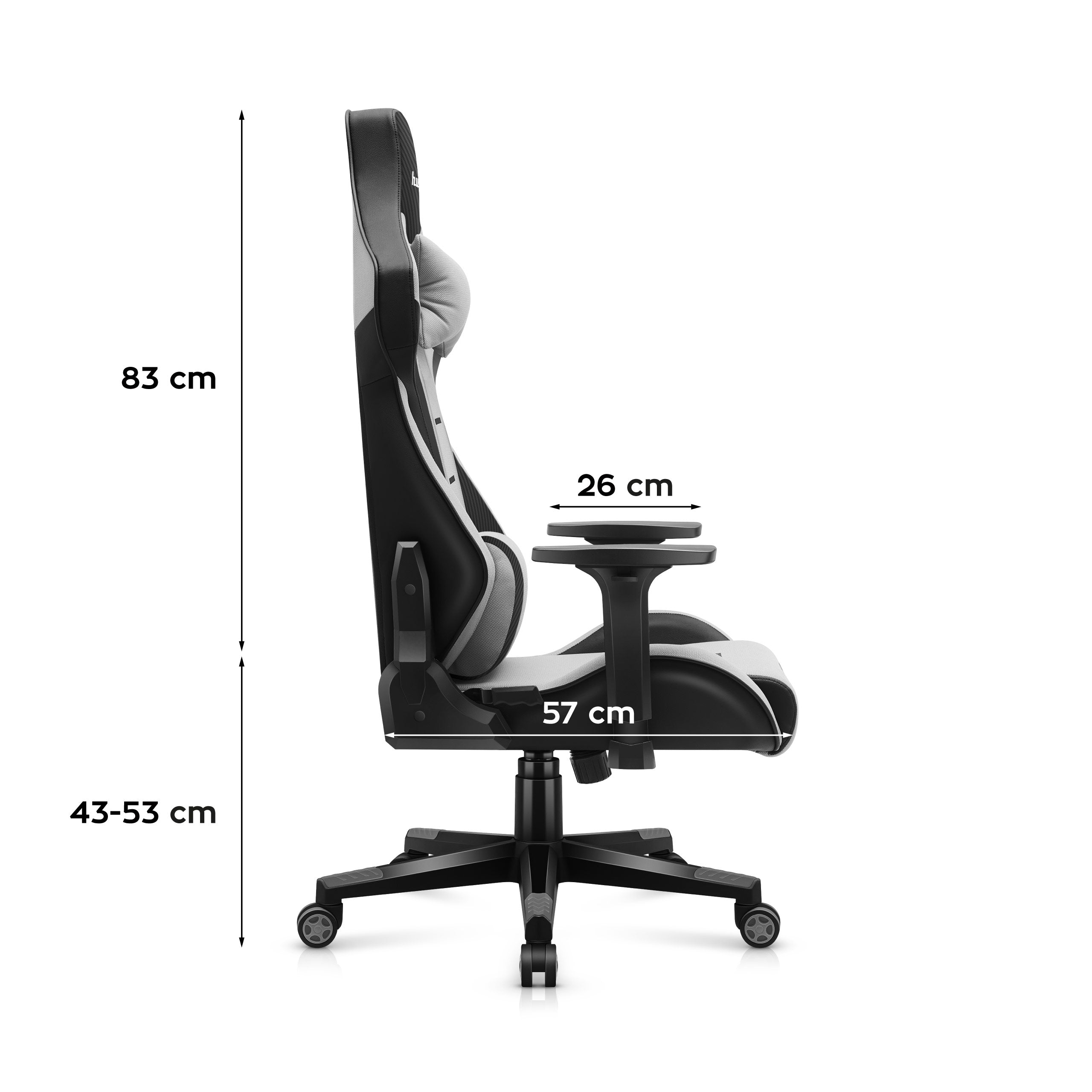 Huzaro FORCE 7.6 Fotoliu de gaming gri