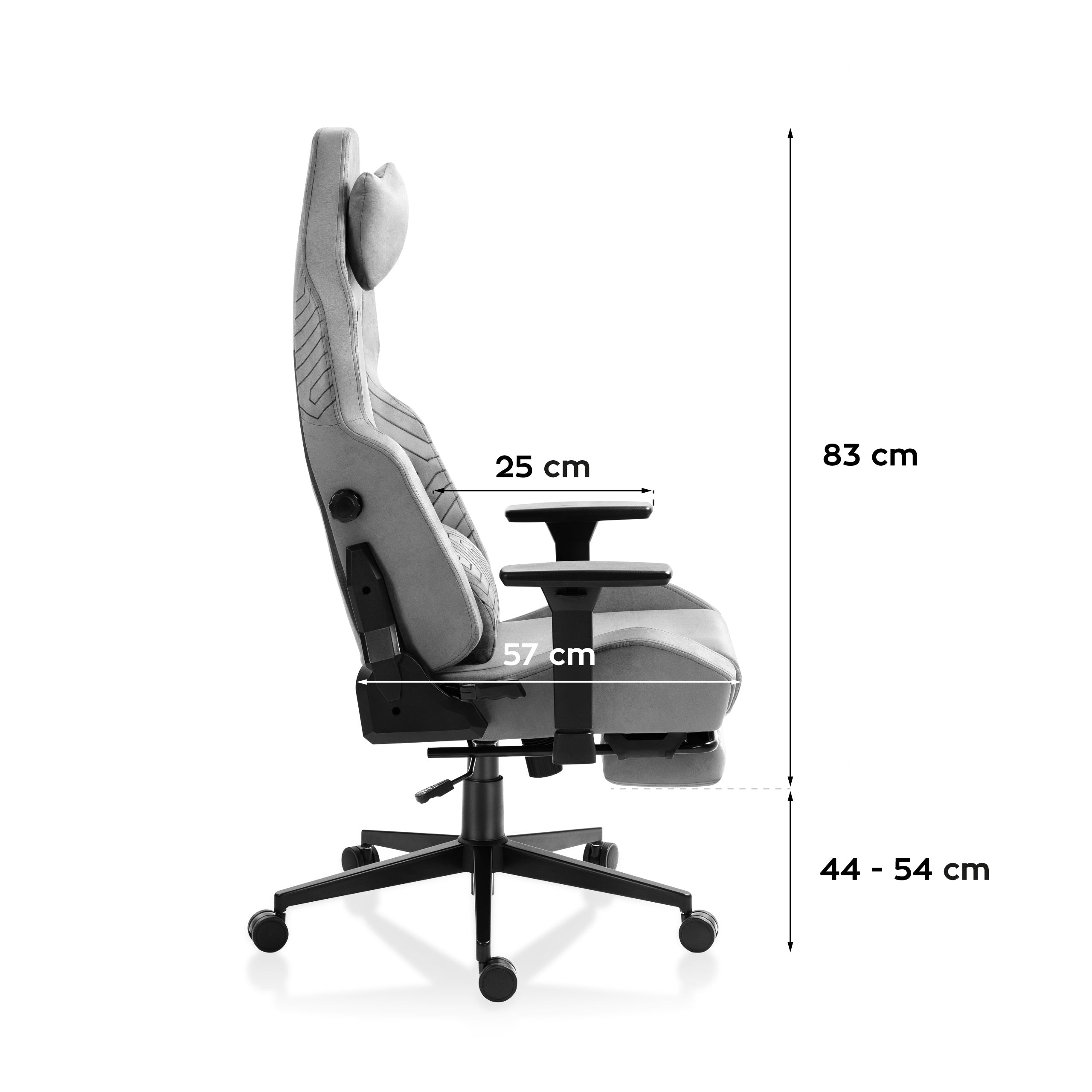 Fotoliu de gaming HUZARO FORCE 8.1 gri