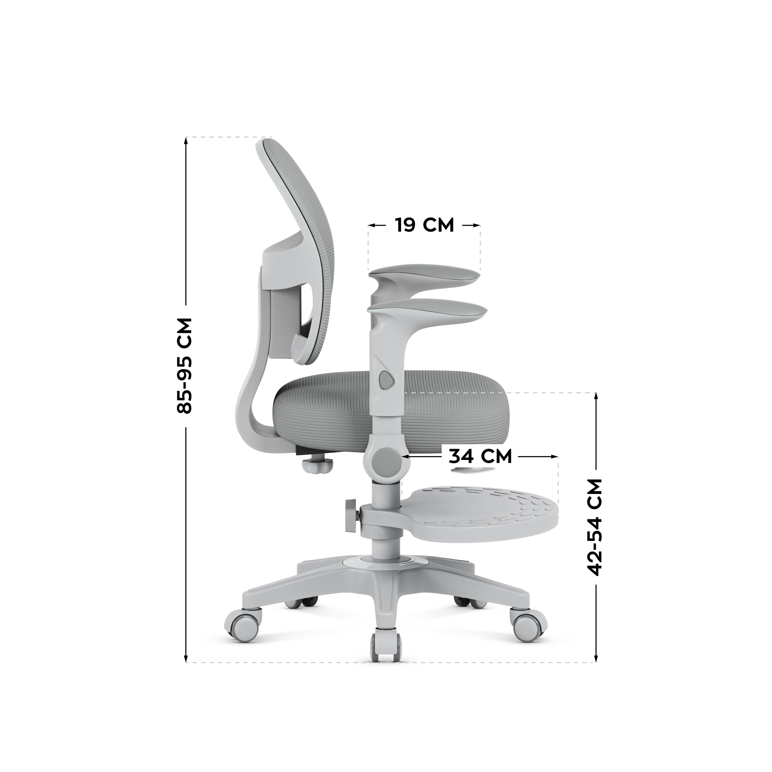 Mark Adler JUNIOR 5.0 Scaun pivotant gri