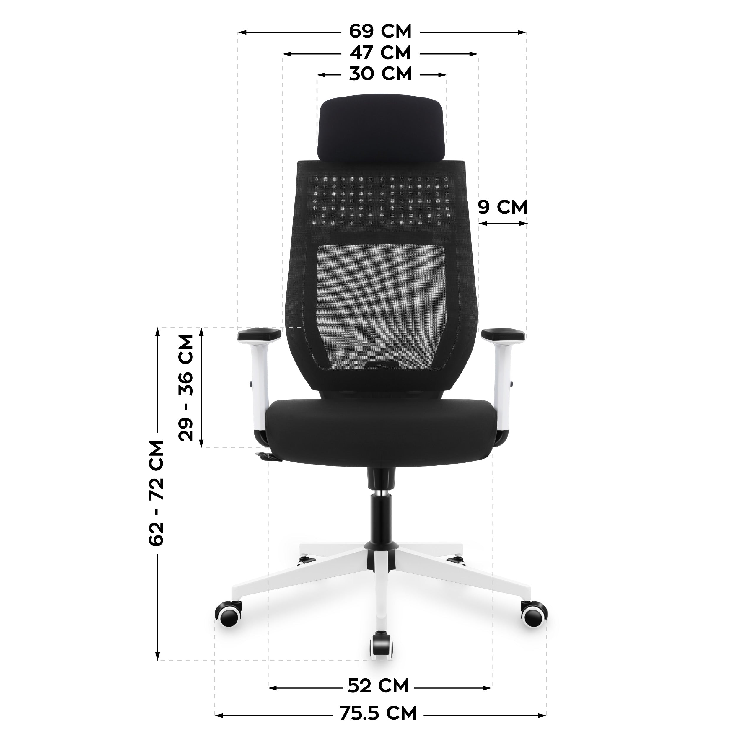 MARK ADLER MANAGER 3.9 Scaun de birou negru