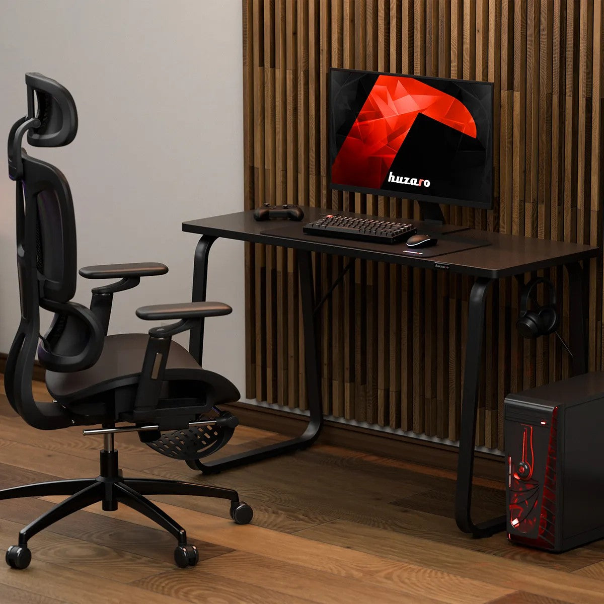 Huzaro Hero 1.5 Black 120 cm birou de gaming