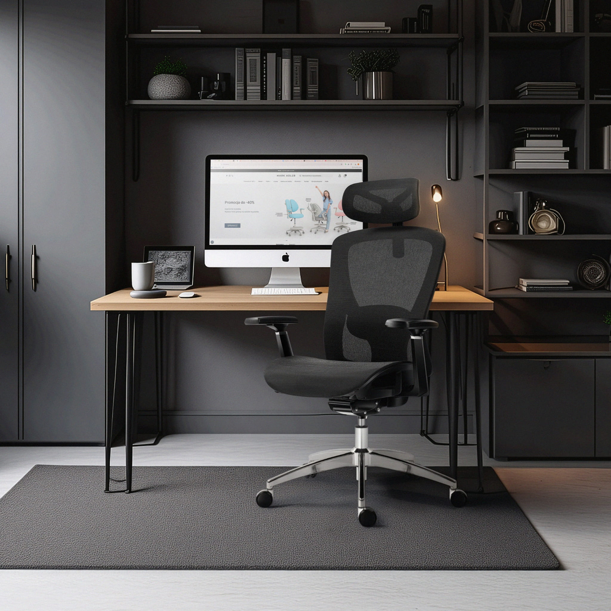 Scaun ergonomic Mark Adler Expert 5.3 Black Mesh