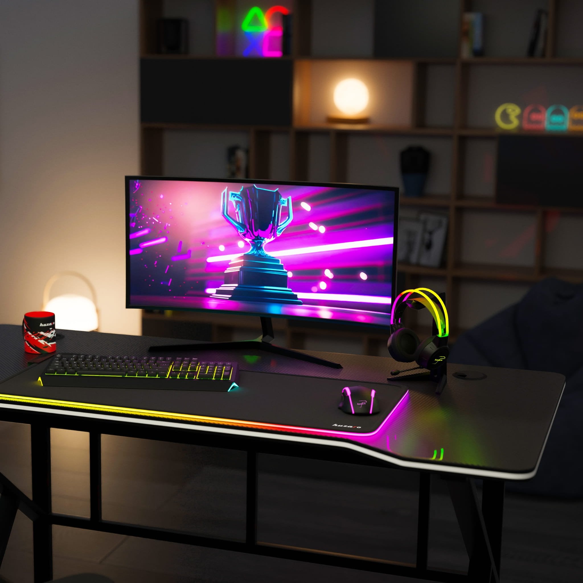 Huzaro Hero 1.6 negru 120 cm birou de gaming