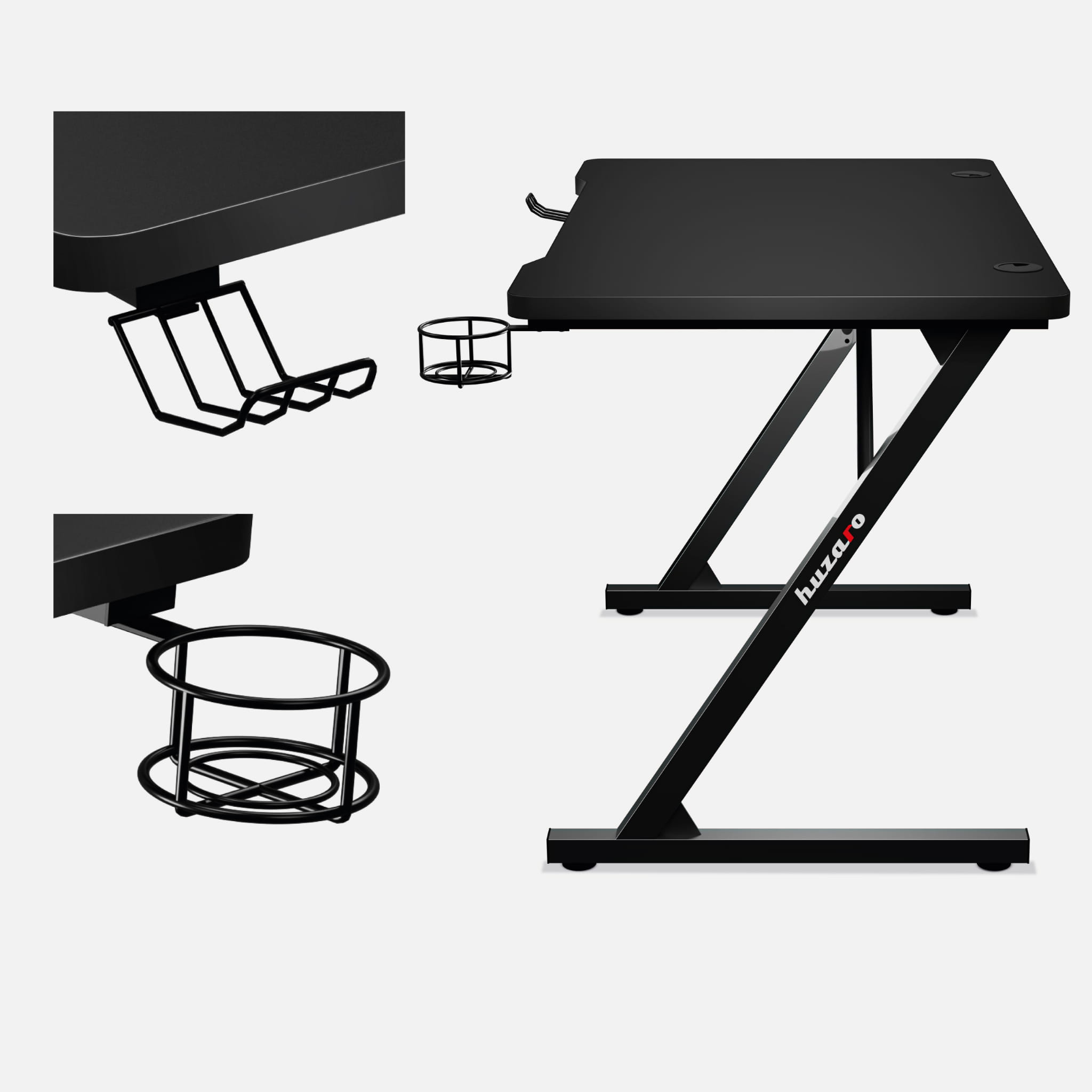 Huzaro Hero 1.8 negru 100 cm birou de gaming