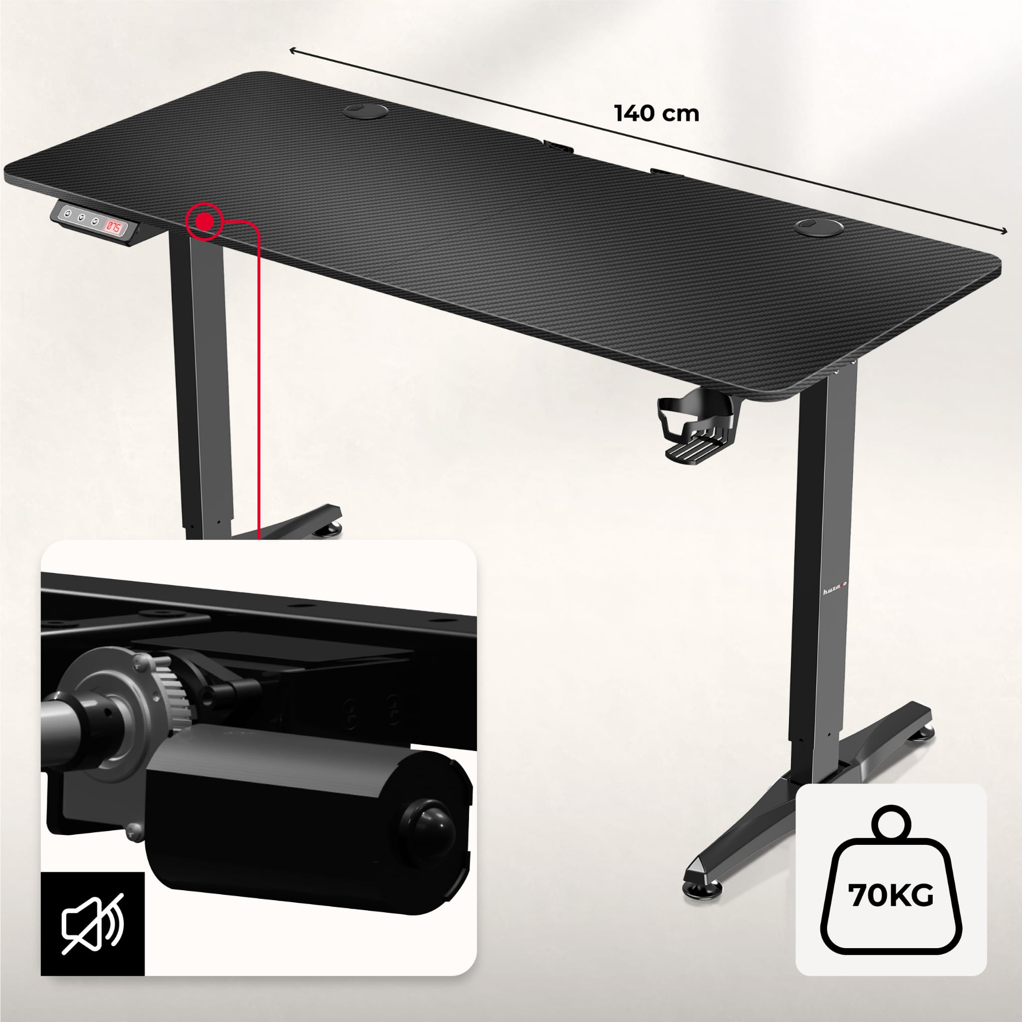 Birou electric Huzaro Hero 8.5 140 cm