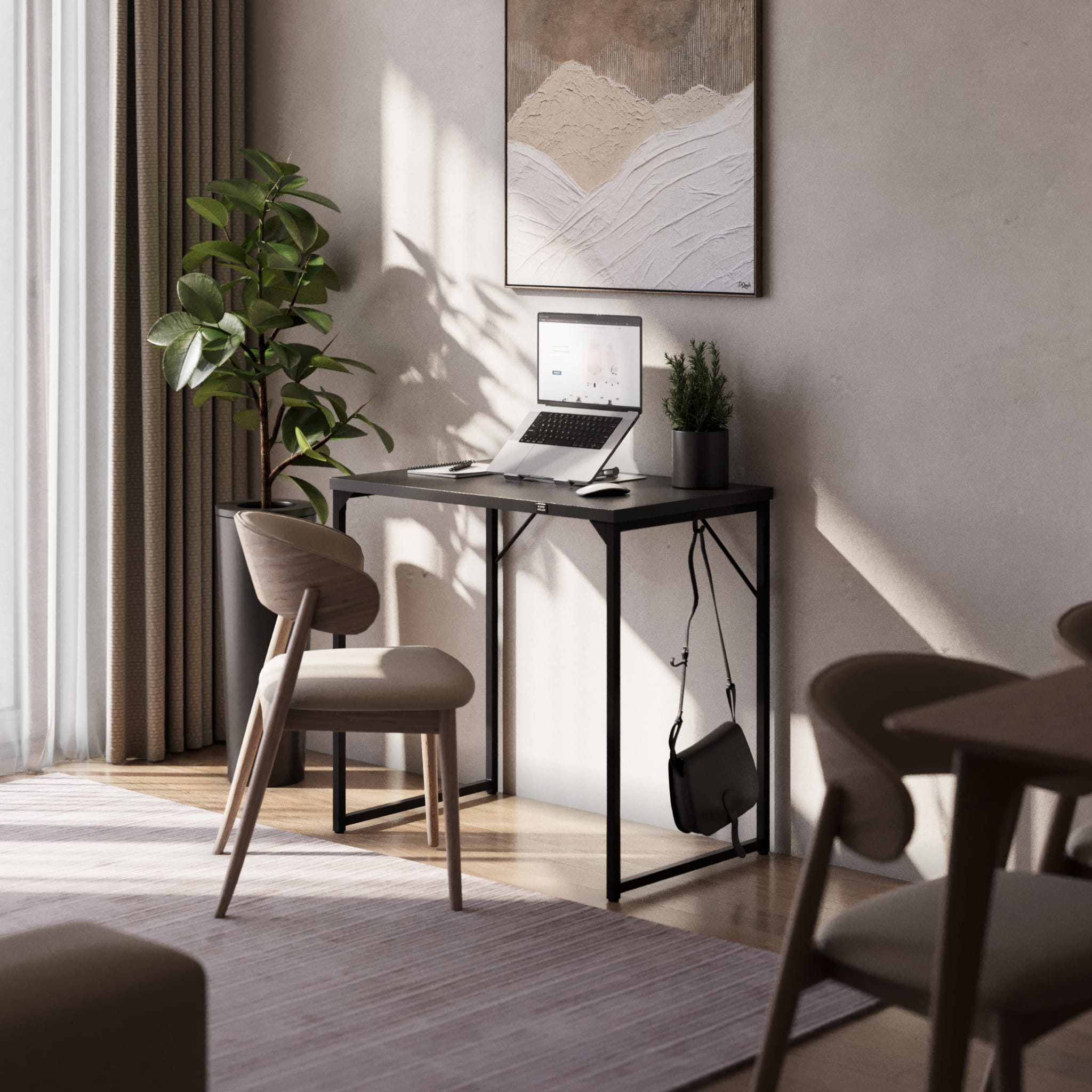 Birou mic Mark Adler Leader 1.3 negru 80 cm