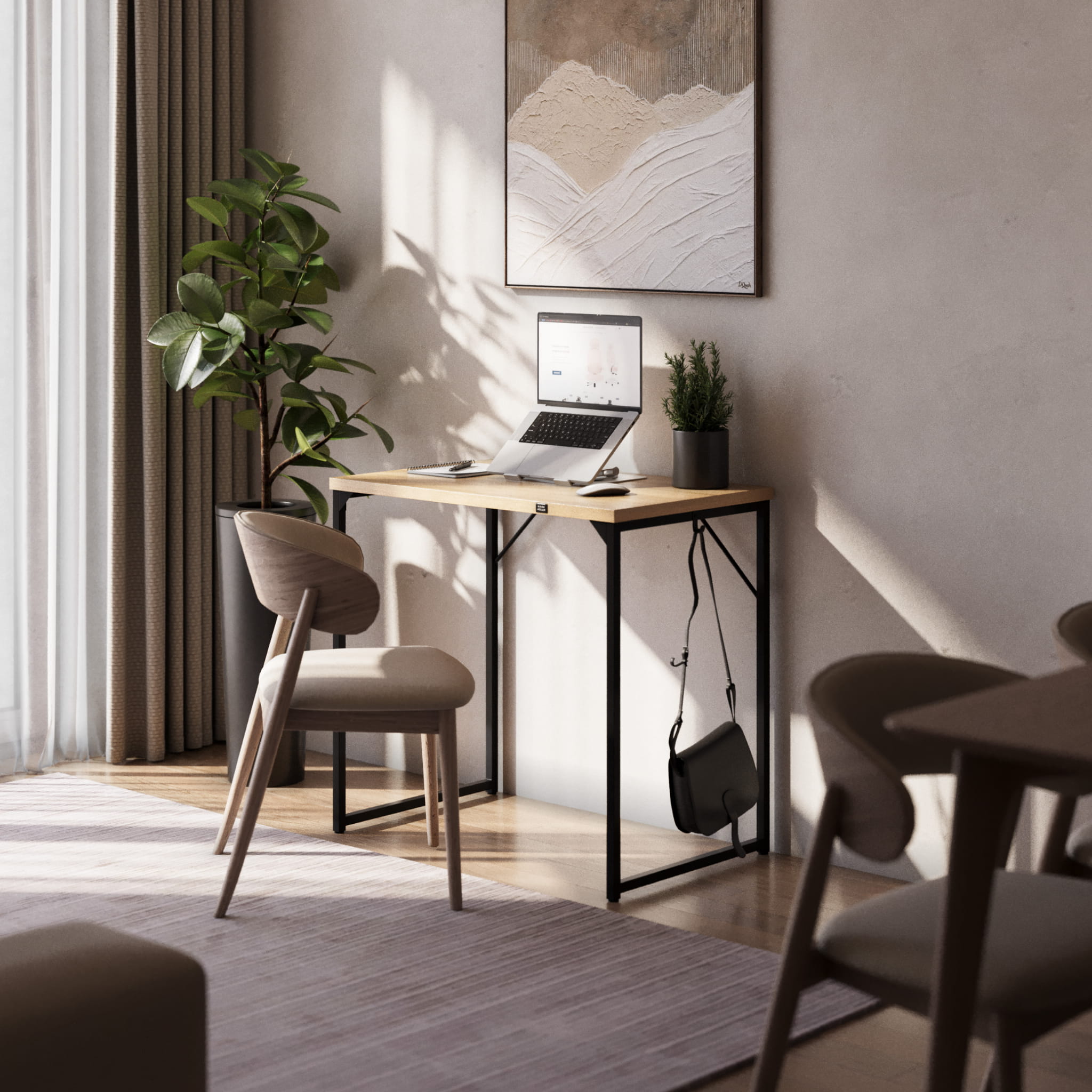 Birou mic Mark Adler Leader 1.3 Stejar 80 cm