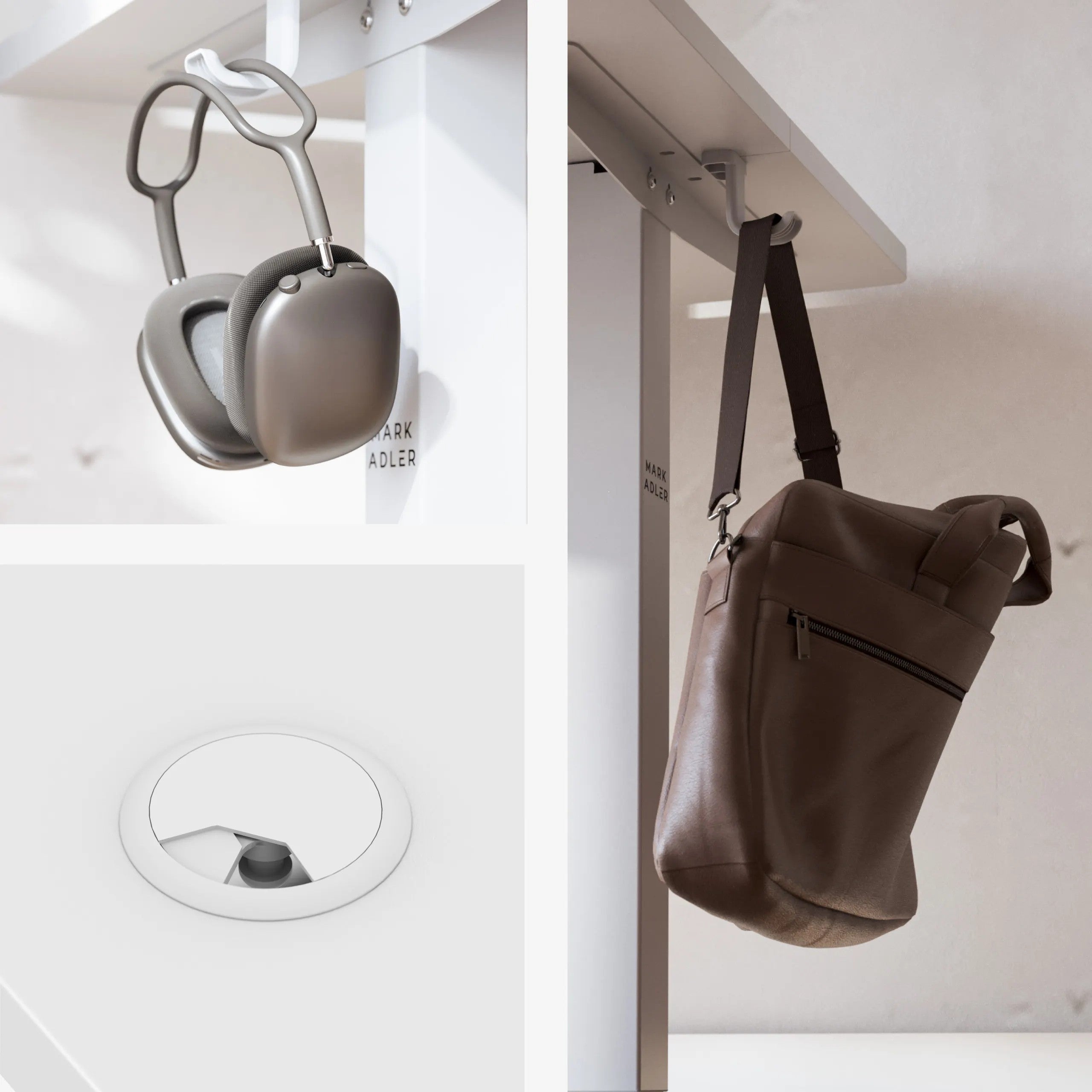 Birou electric reglabil Mark Adler Leader 6.9 White 120 cm