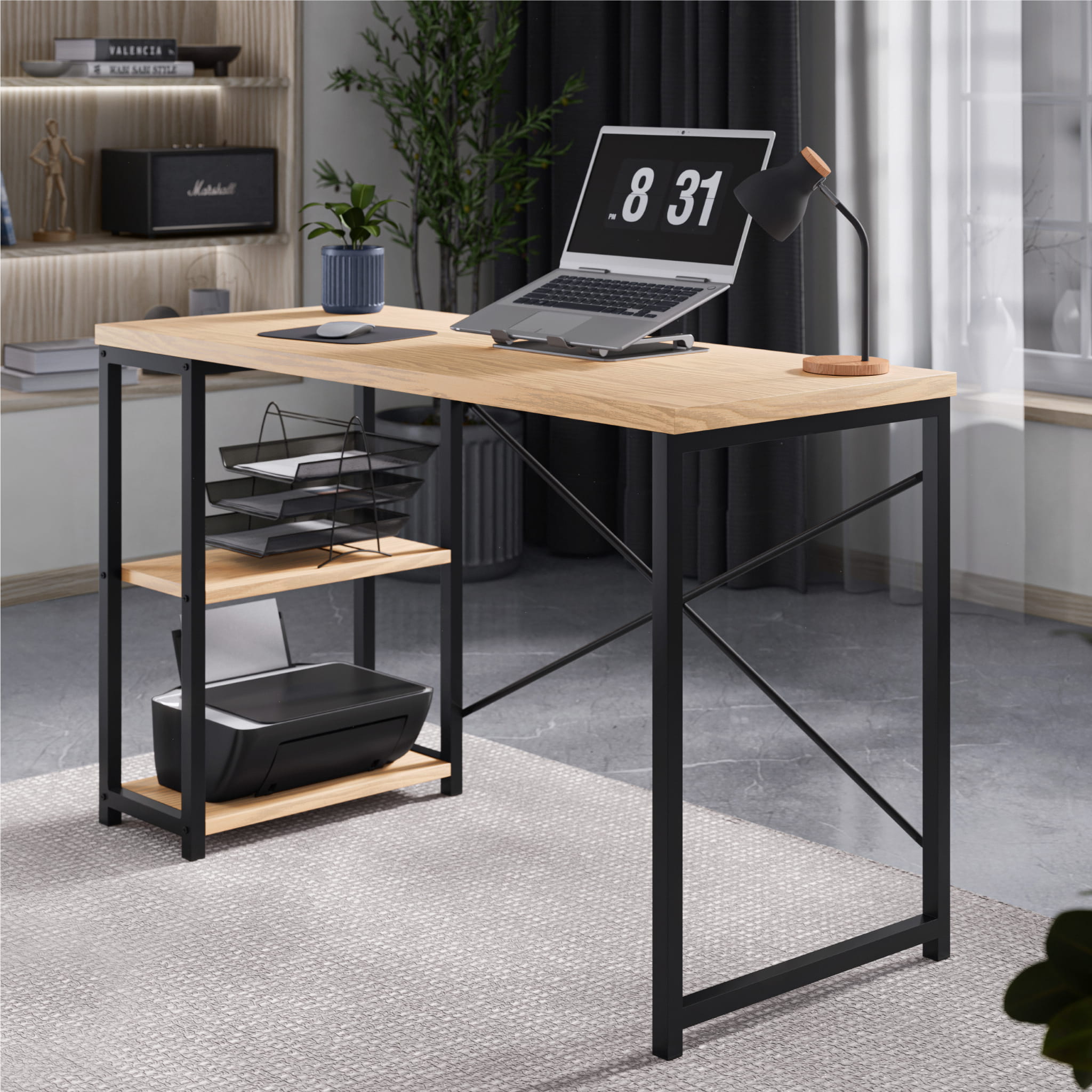 Mark Adler Leader 2.0 Birou artizanal cu rafturi 120 cm