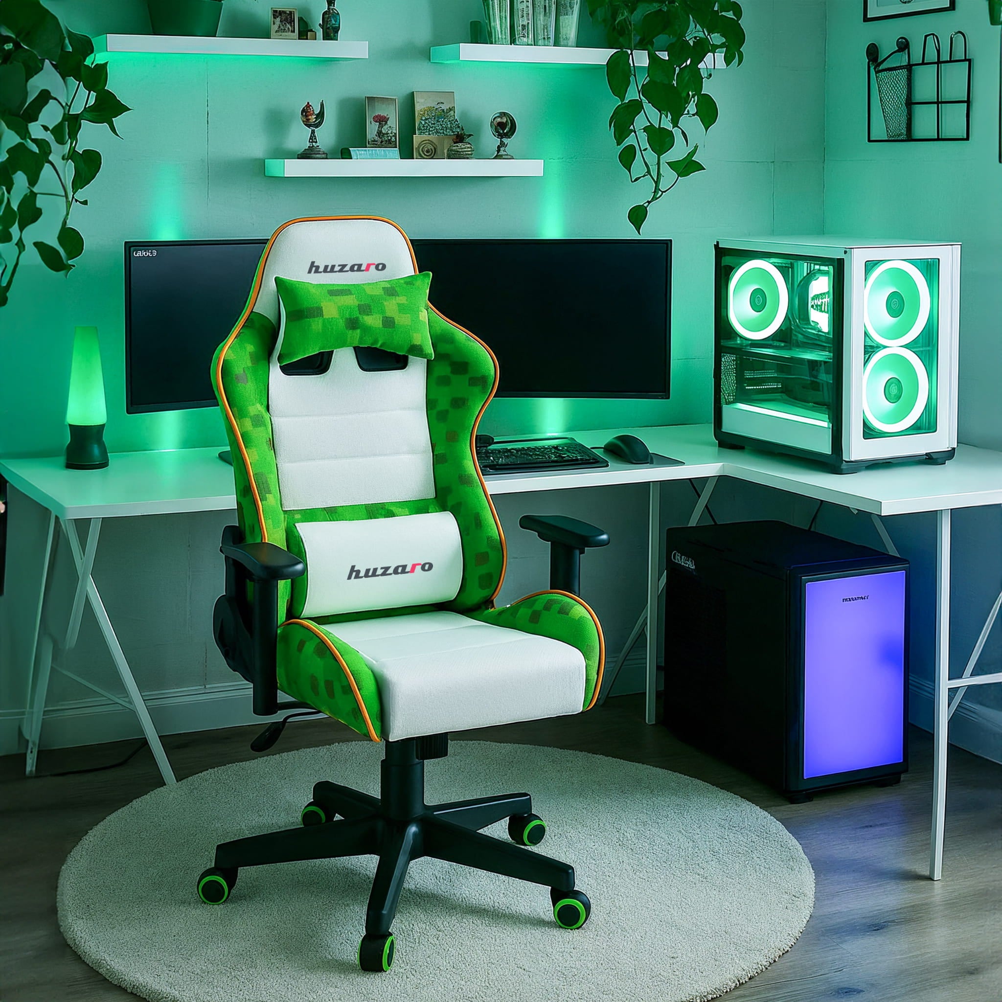 Scaun de gaming pentru copii Huzaro Ranger 6.0 Pixel White