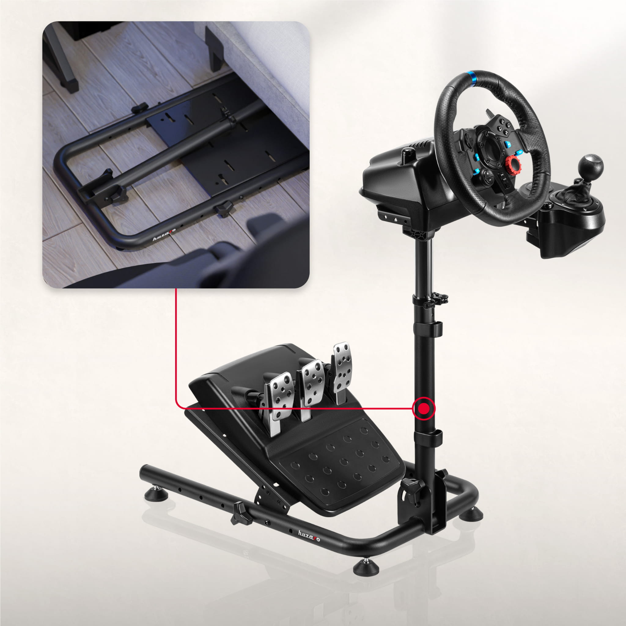 Huzaro SPEED 2.0 sim curse volan stand