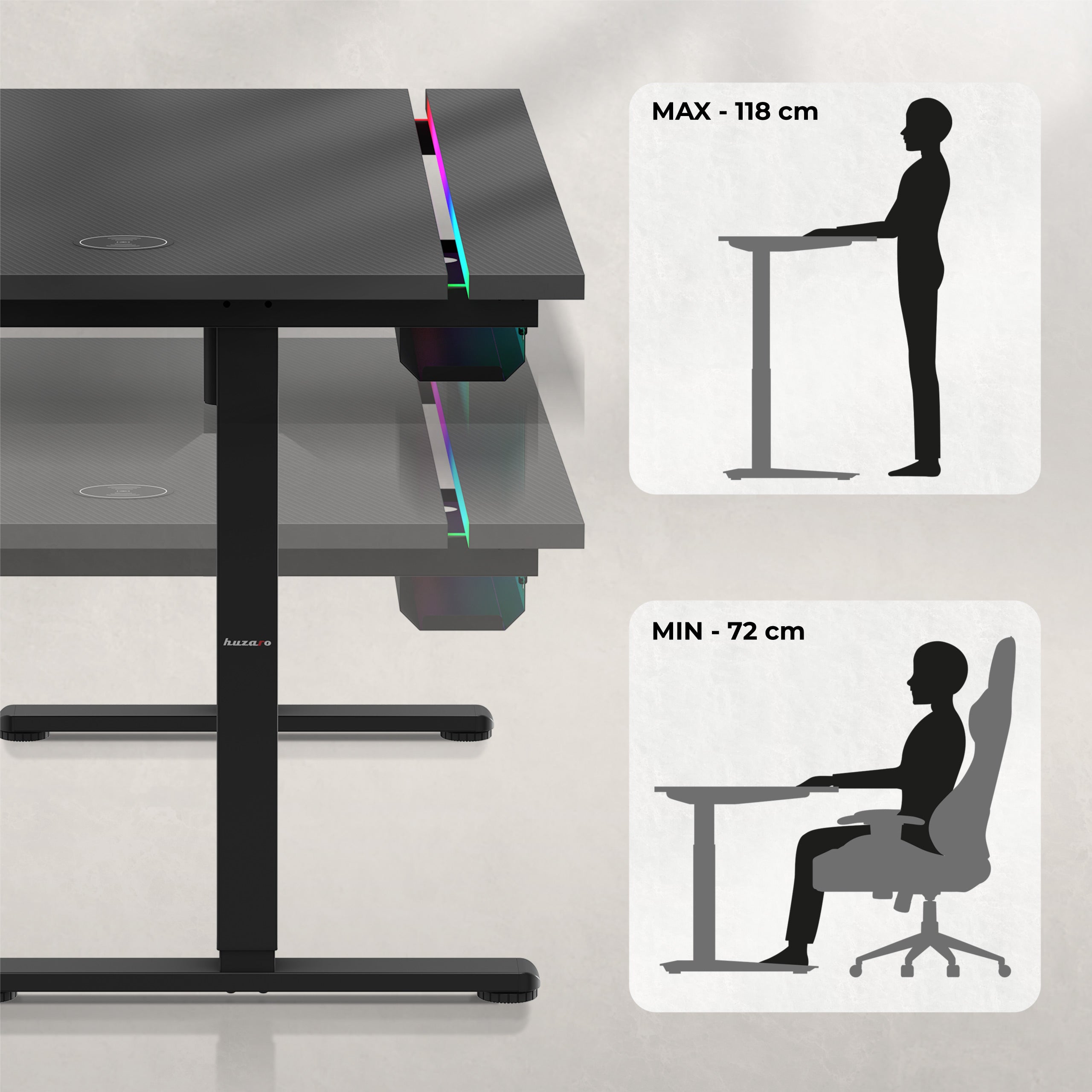 Joacă și lucrează stând și în picioare