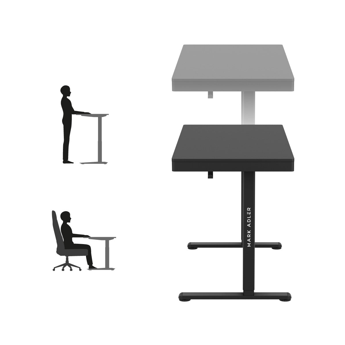 Birou pentru lucrul în șezut și în picioare