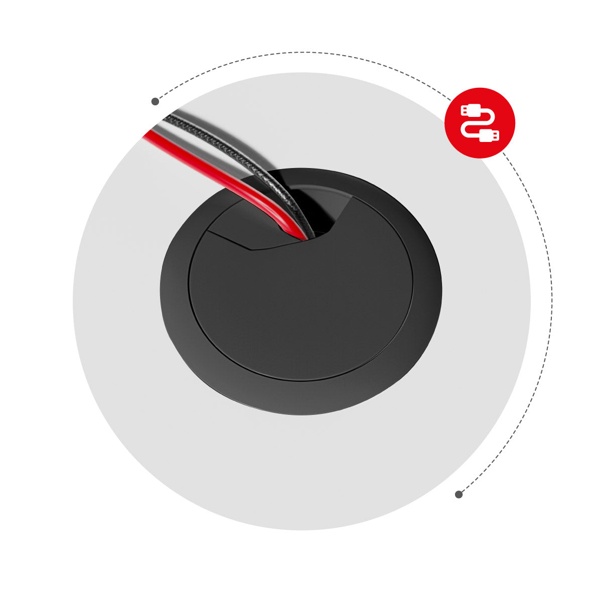 Două intrări de cablu