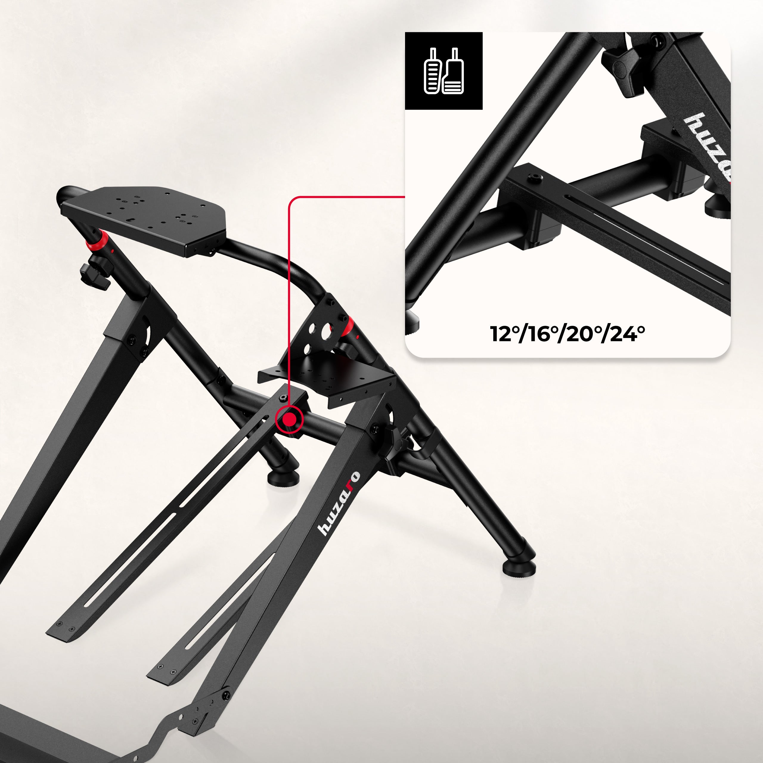 Pedală cu reglare unghiulară