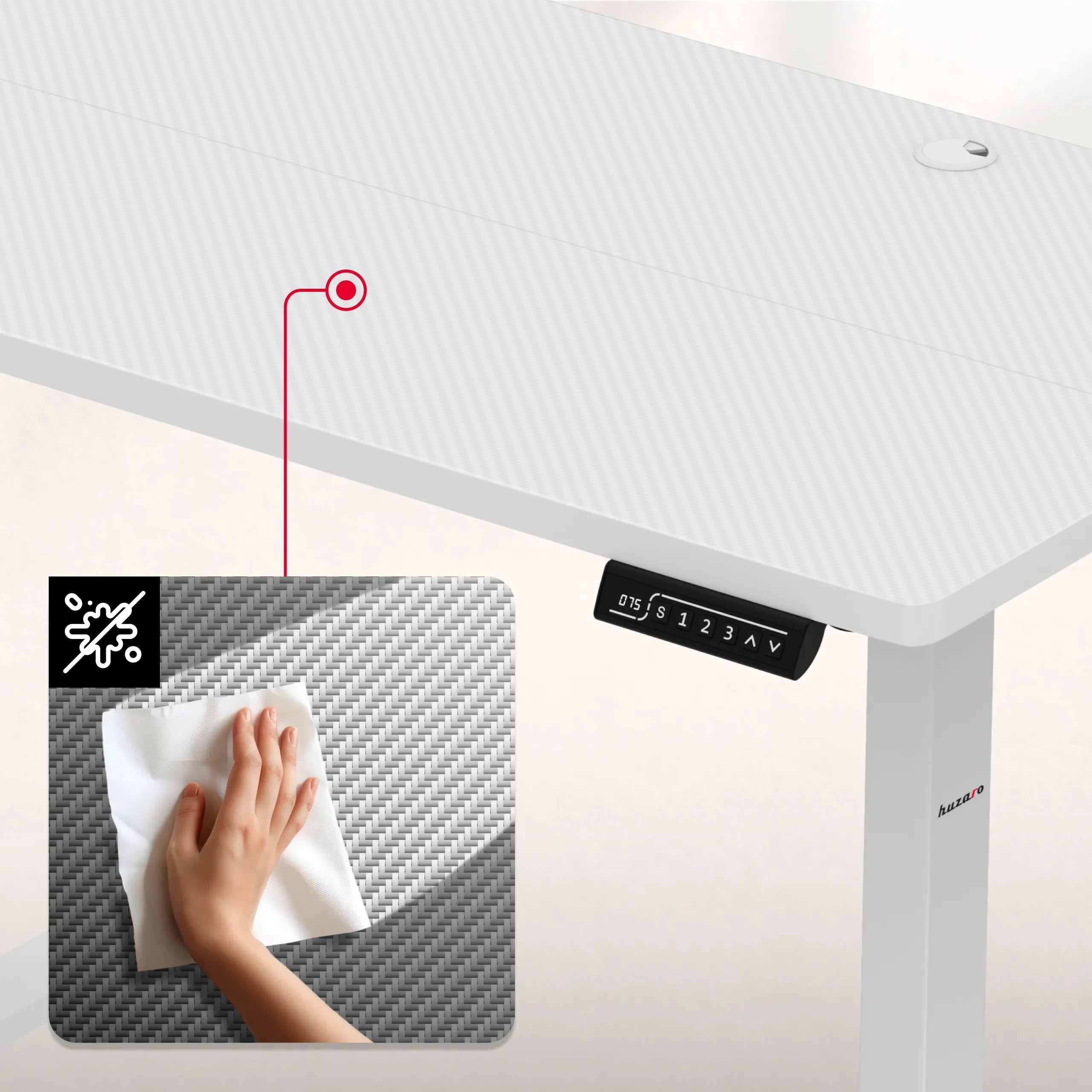 Blat de lucru acoperit cu carbon