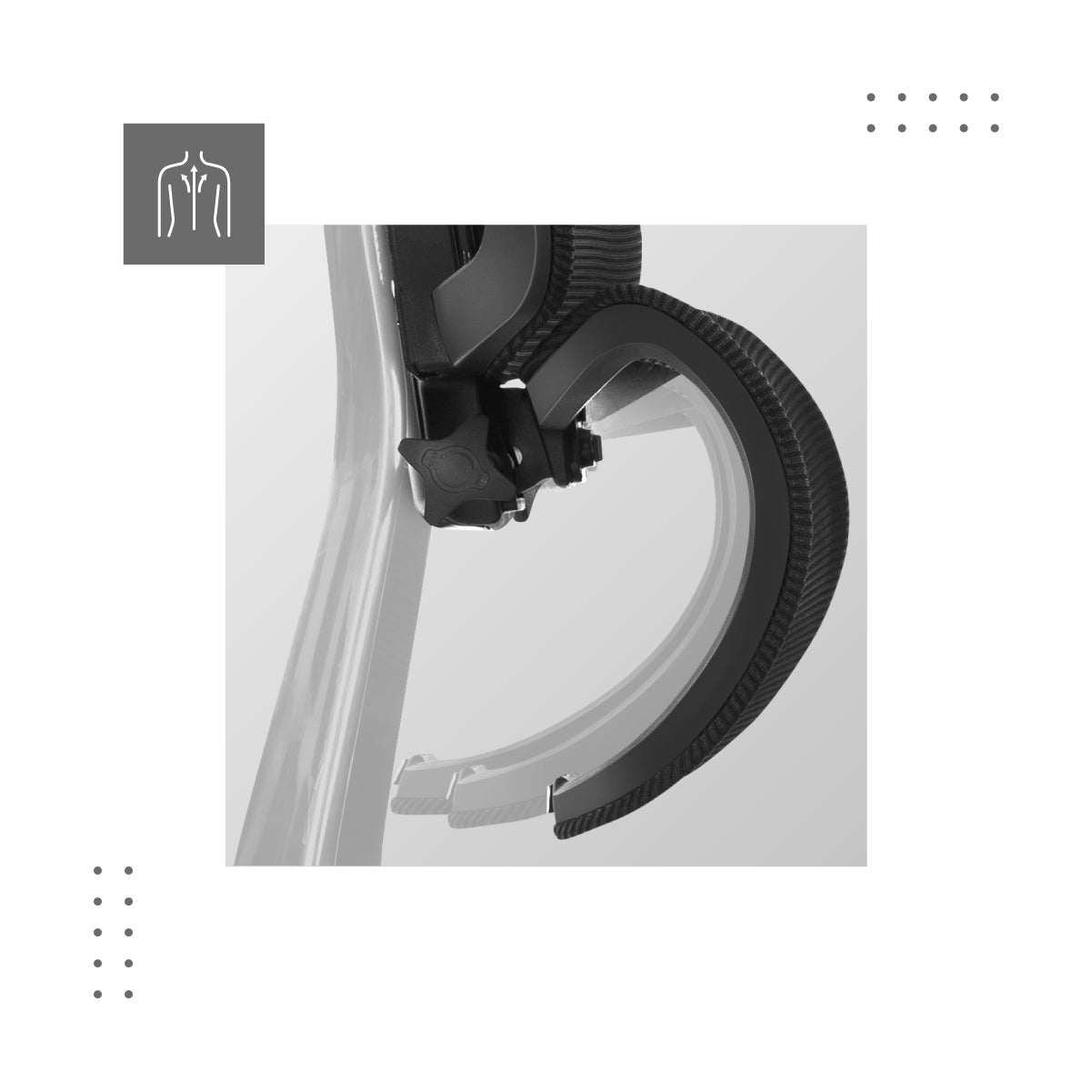 Suport lombar reglabil