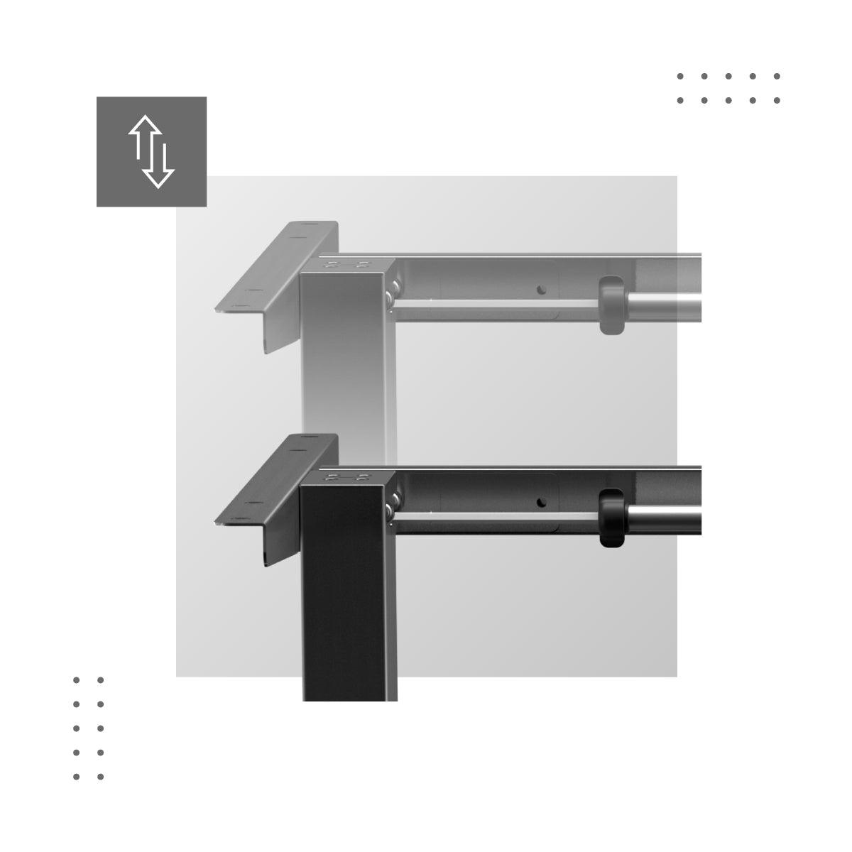 Suport de birou XENO 4.1 cu reglare electrică a înălțimii